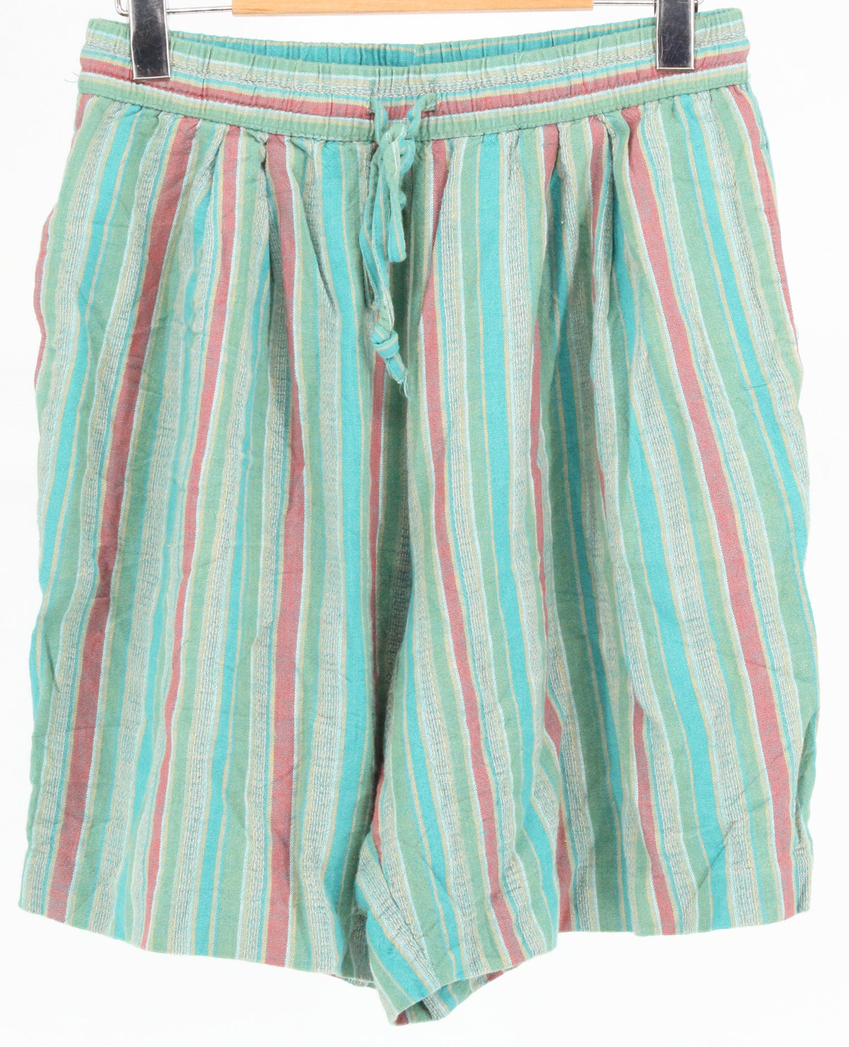 Casual Corner Green Stripe Shorts 8"