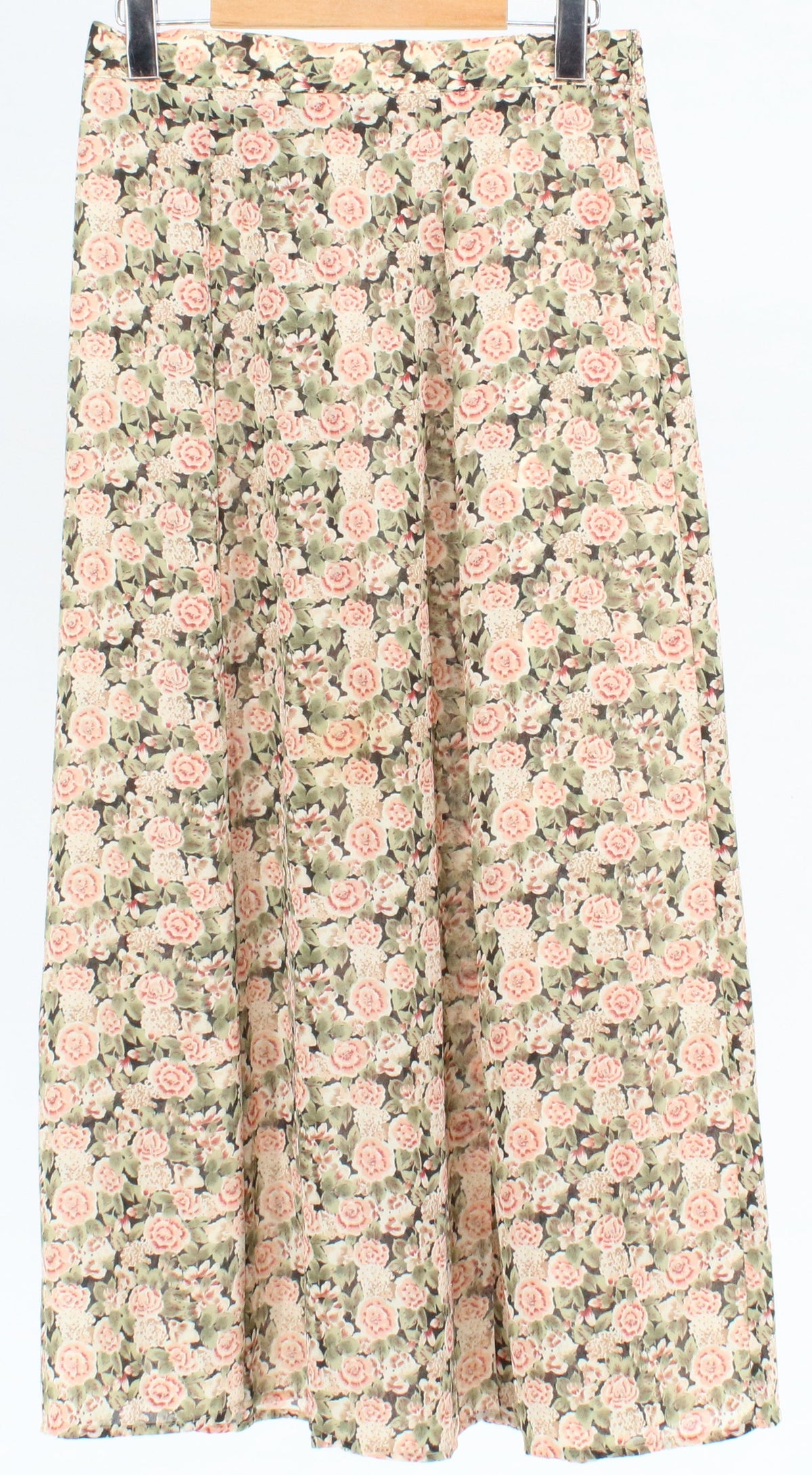 Maggie Lawrence Black Flower Print Skirt