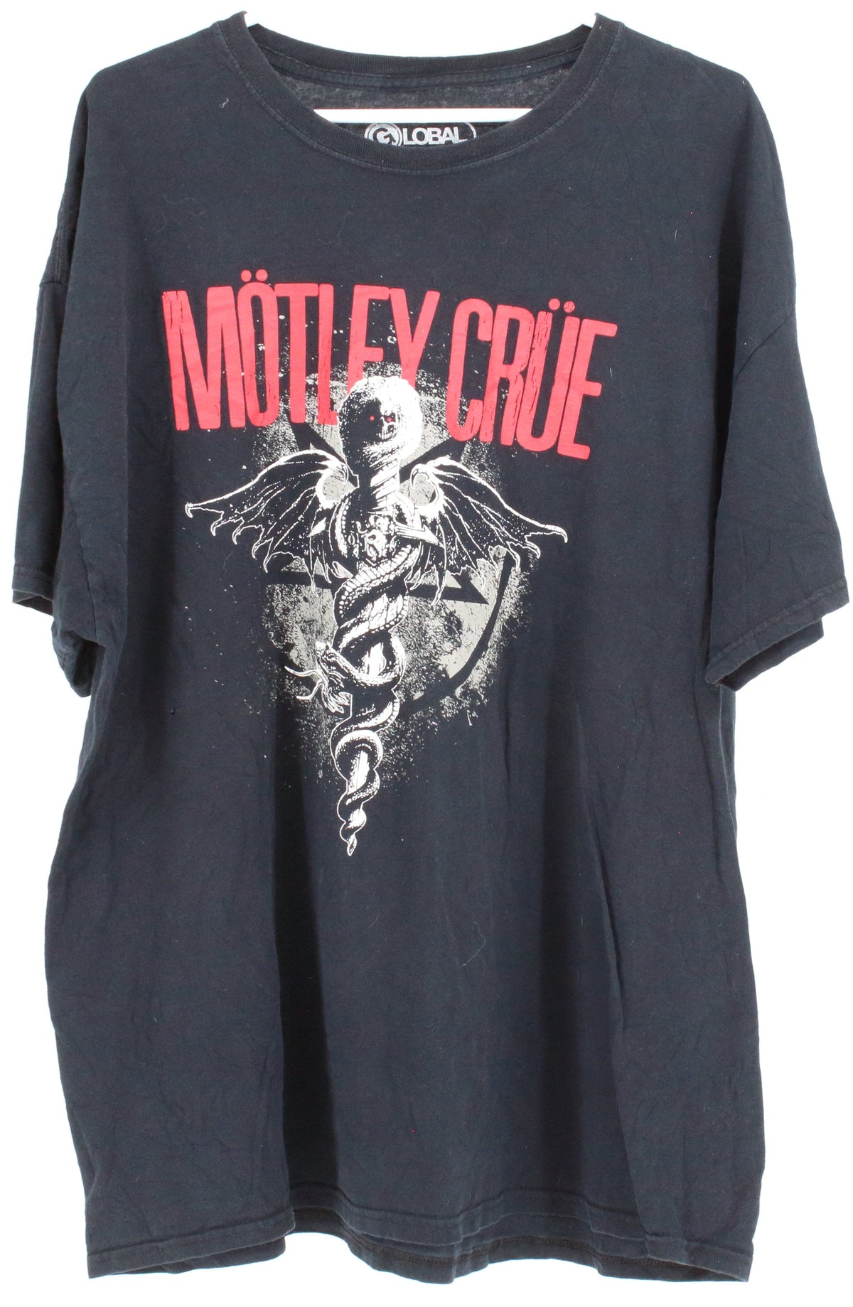 Global Black Motley Crue Graphic T-Shirt