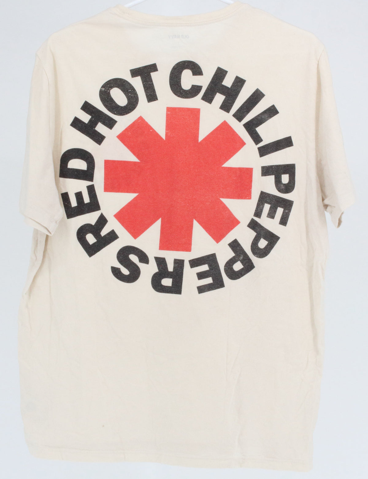 Old Navy White Front & Back Red Hot Chili Peppers Logo T-Shirt