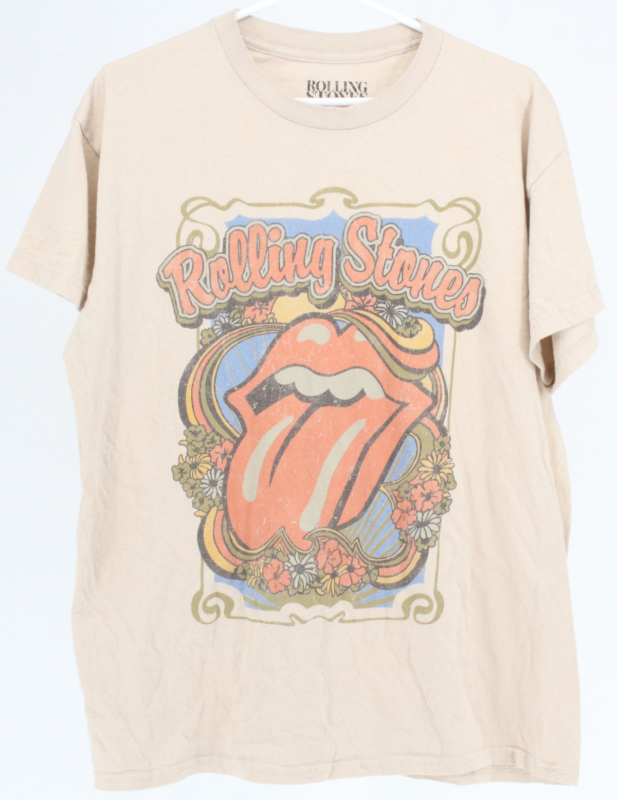 Rolling Stones Beige Graphic T-Shirt