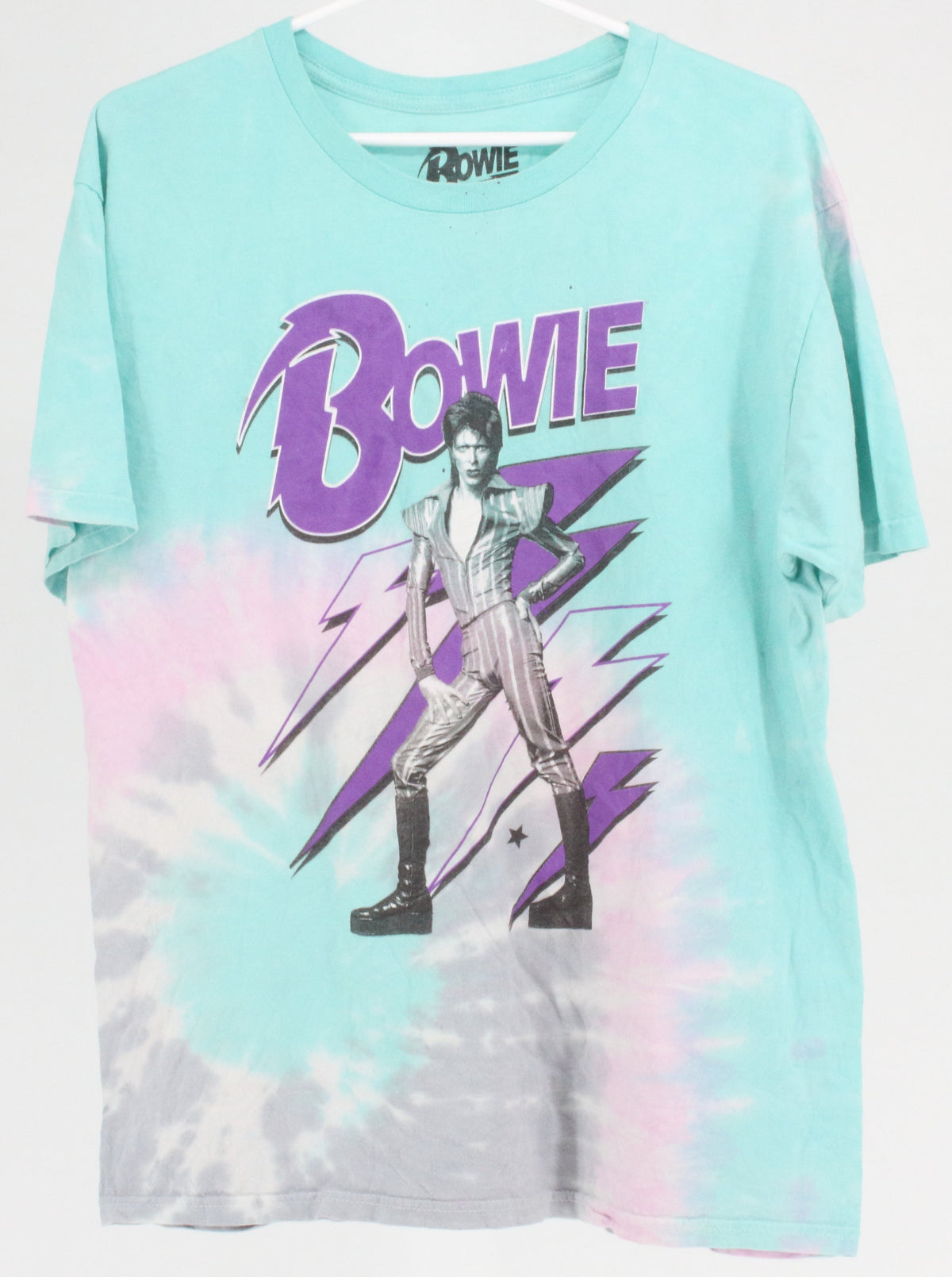 Bowie Light Blue Tei Dye Graphic T-Shirt