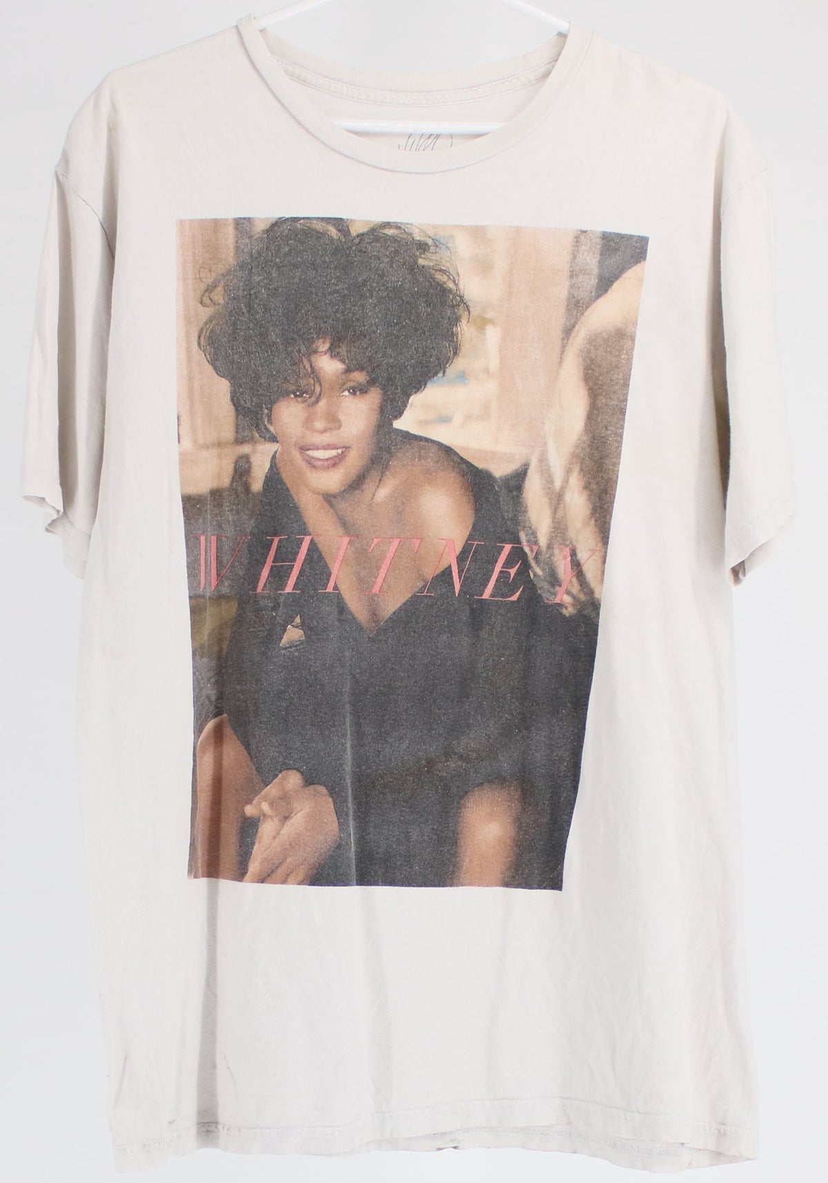 Whitney White Front Big Graphic T-Shirt