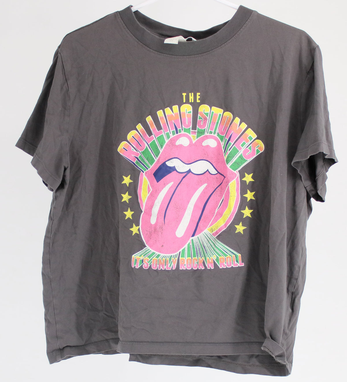 H&M Black Rolling Stones Big Graphic T-Shirt