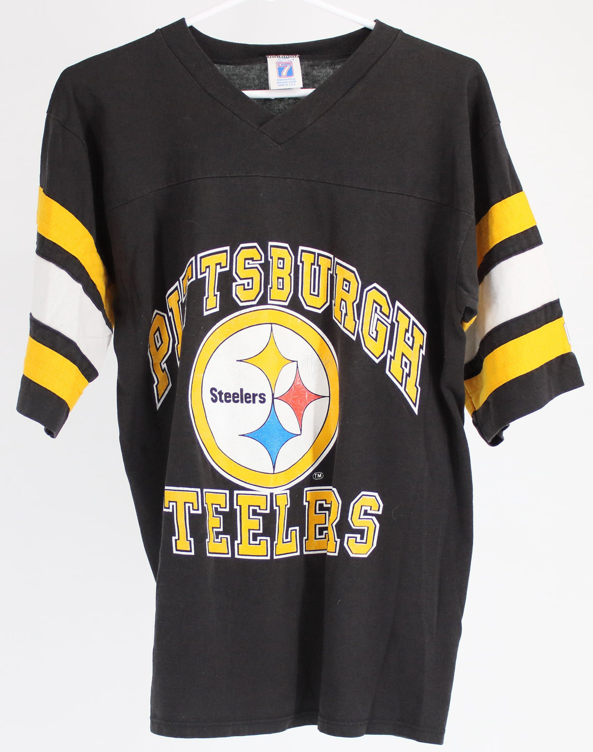 Logo7 Black Steelers Graphic T-Shirt