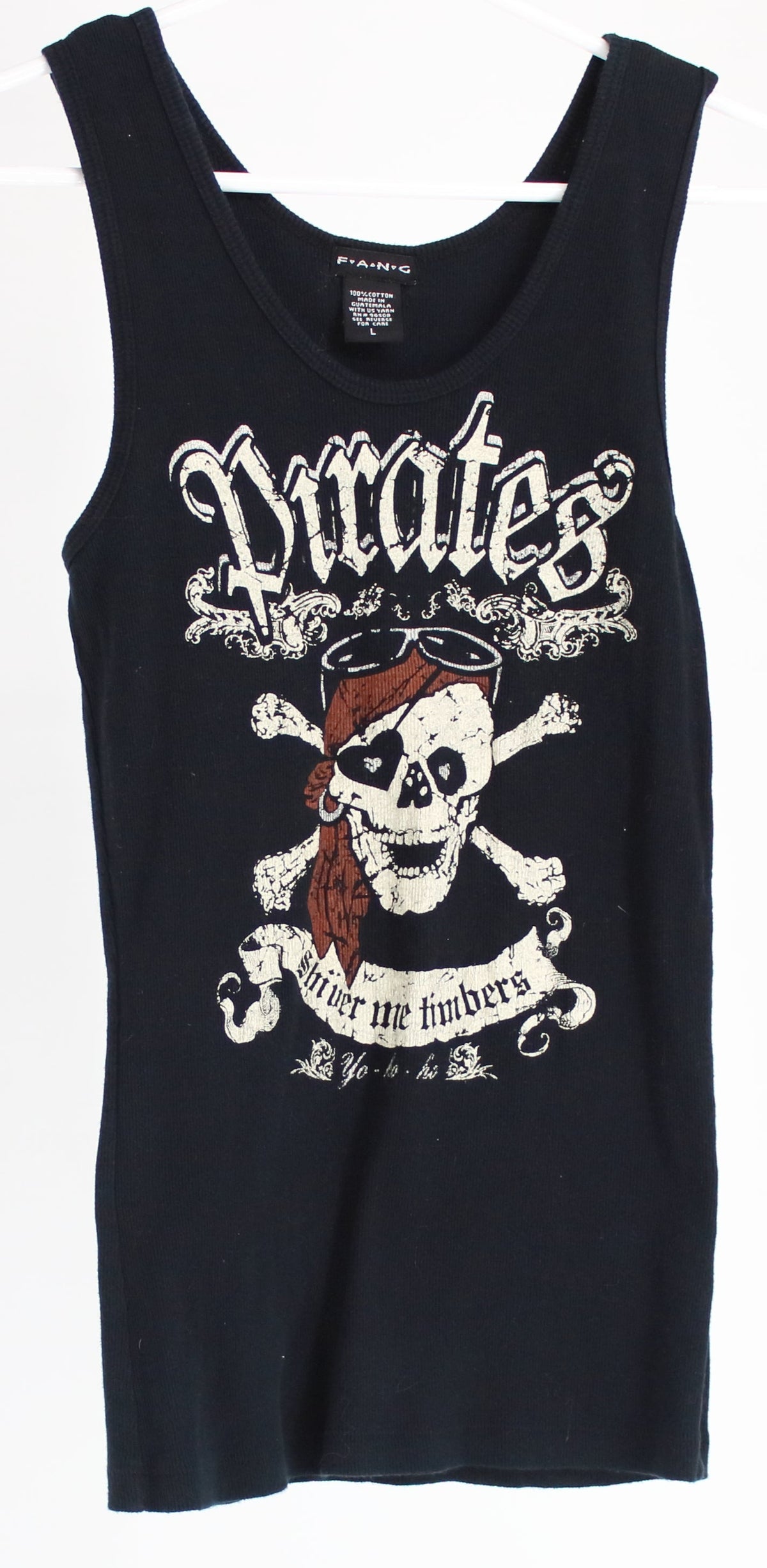 F..A.N.G Black Pirates Graphic Tank Top