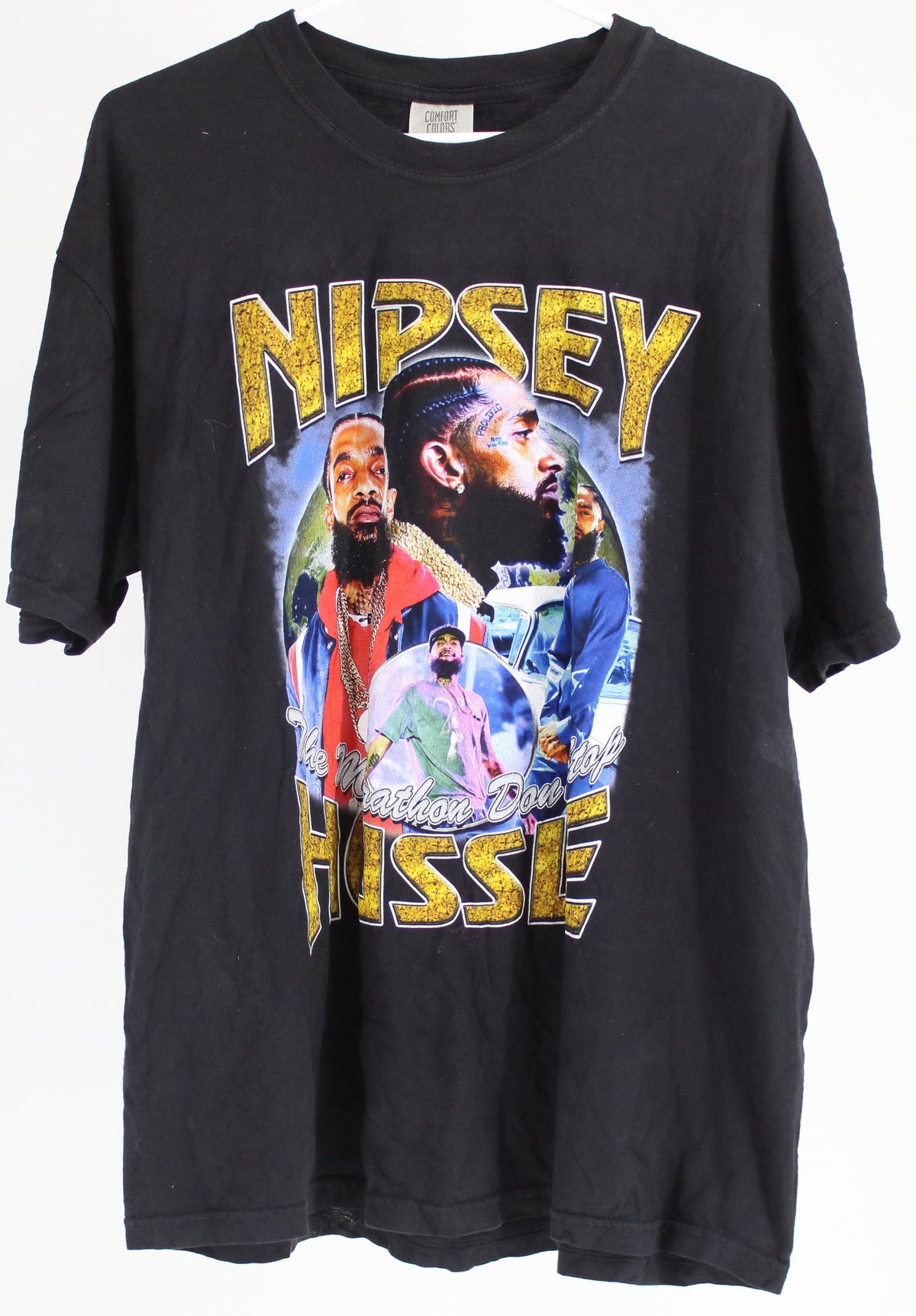 Comfort Colors Black Nipsey Hussle Graphic T-Shirt