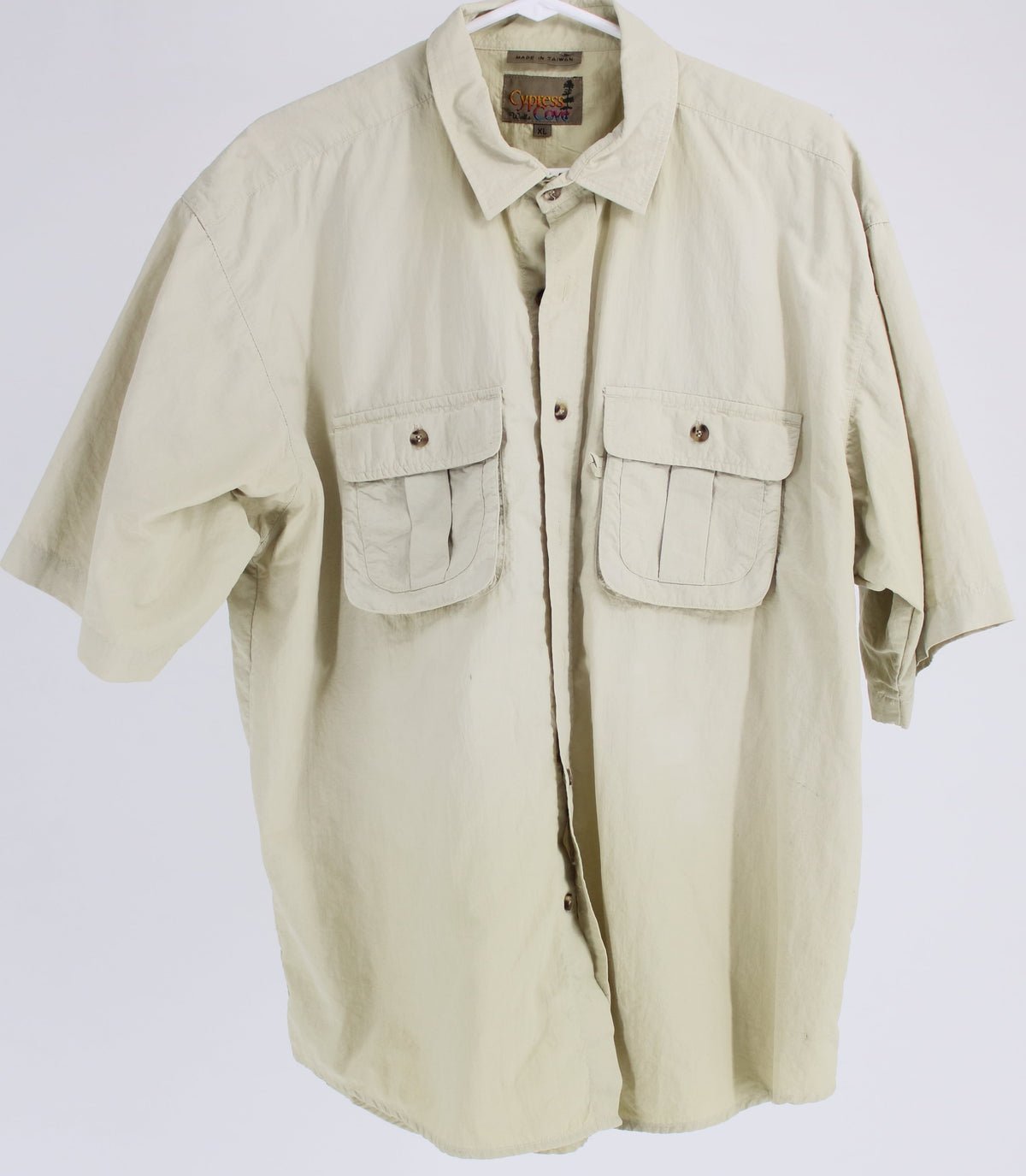 Cypress Cove Light Beige Nylon Short Sleeve Shirt