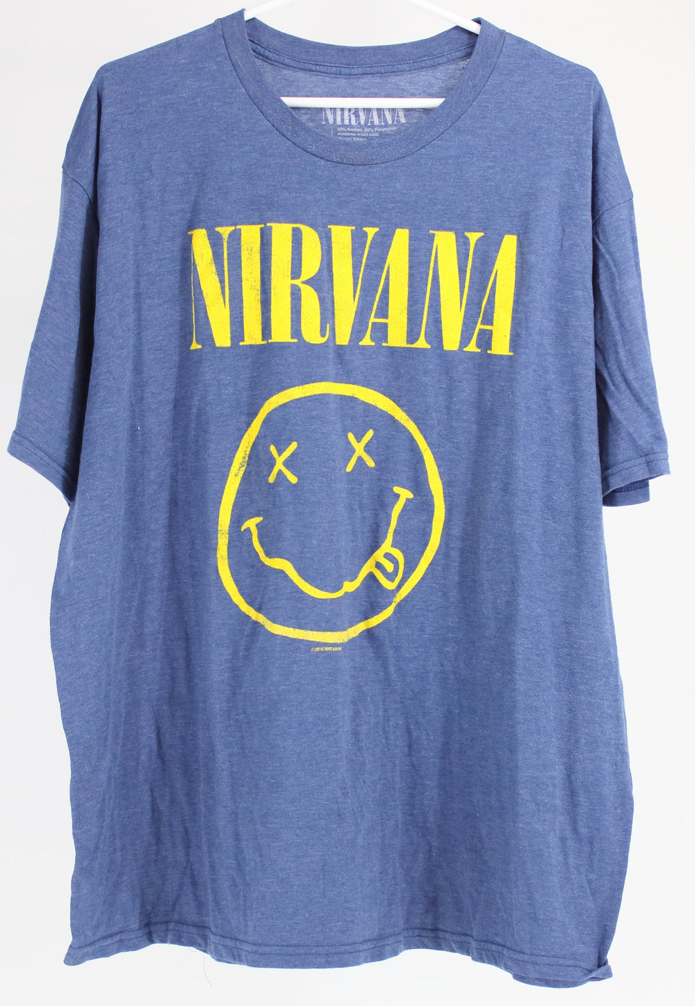 Nirvana Blue Nirvana Smile Graphic T-Shirt