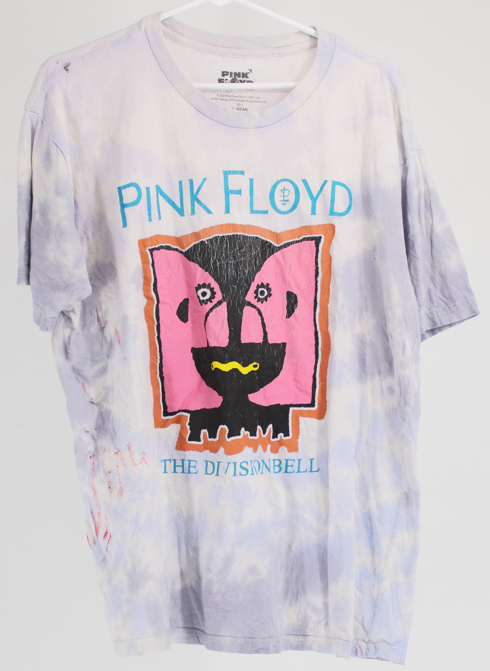 Pink Floyd Blue Tei Dye The division Bell Graphic T-Shirt