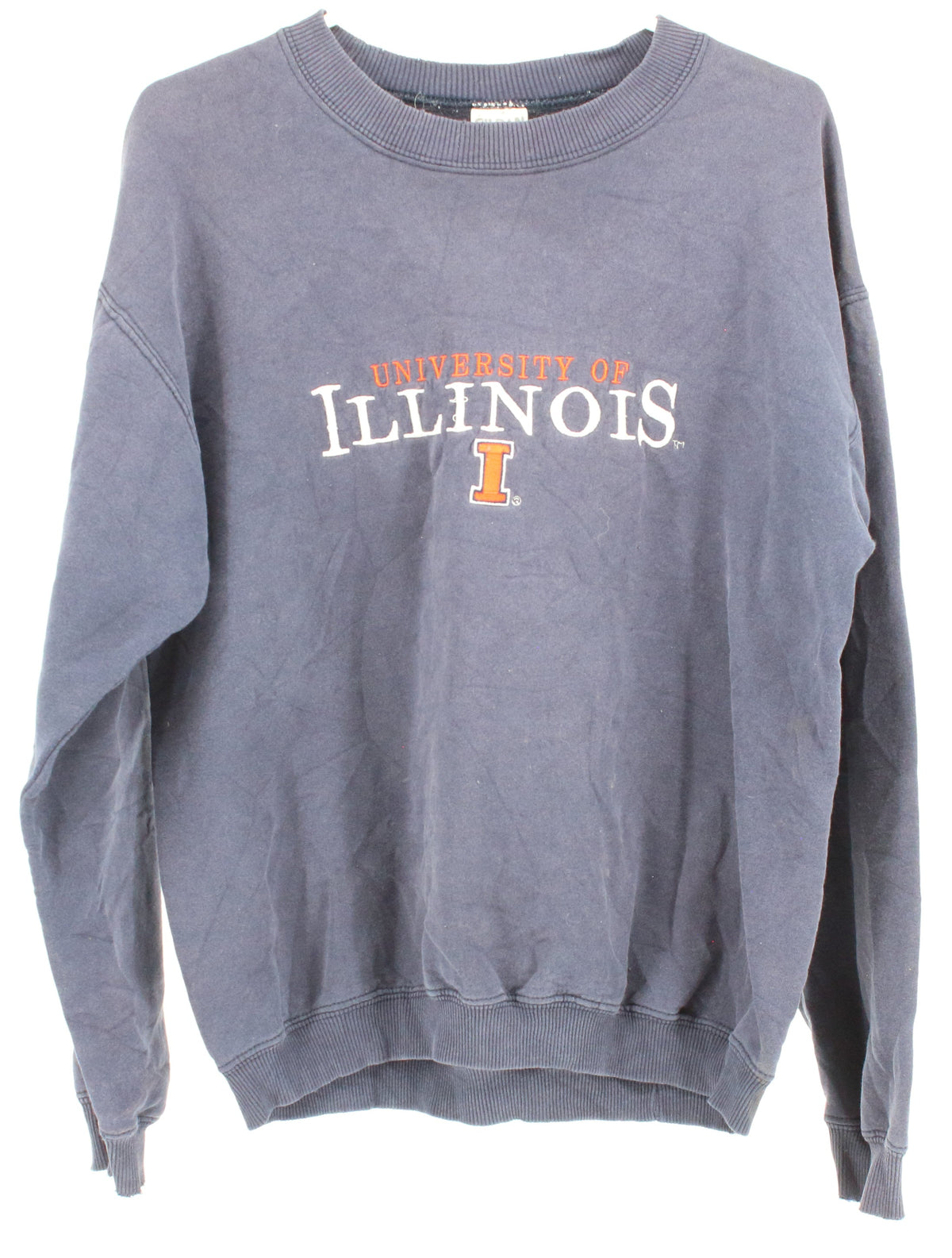 Gildan Navy Illinois Logo Sweatshirt