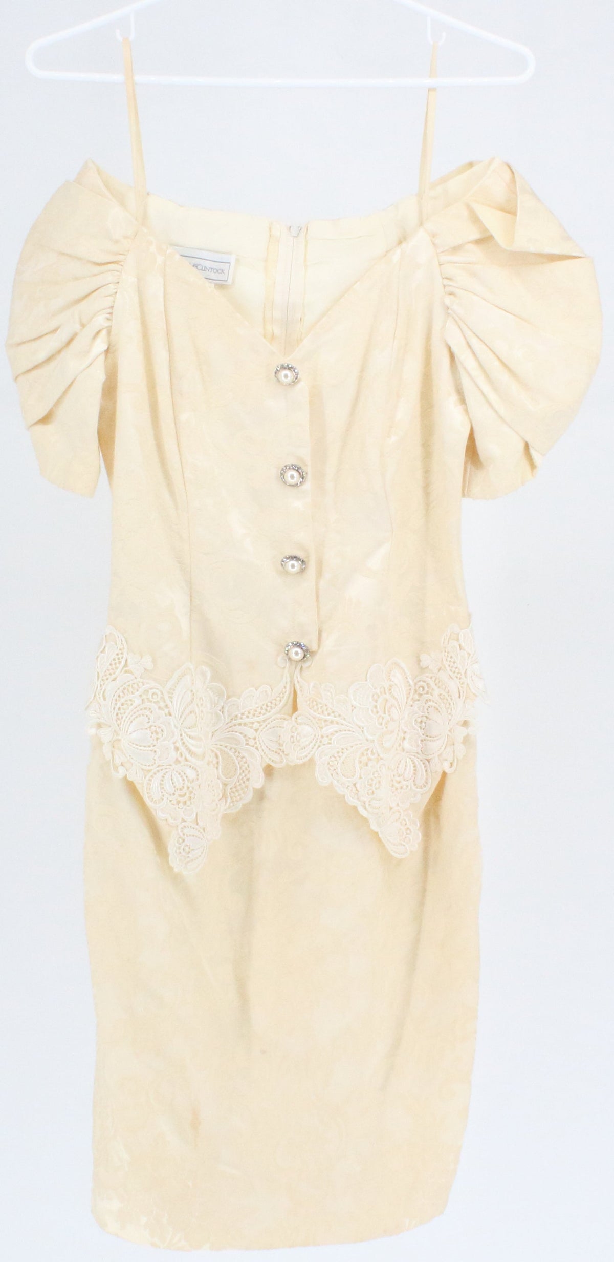 Scott McClintock Cream Lace Print Dress