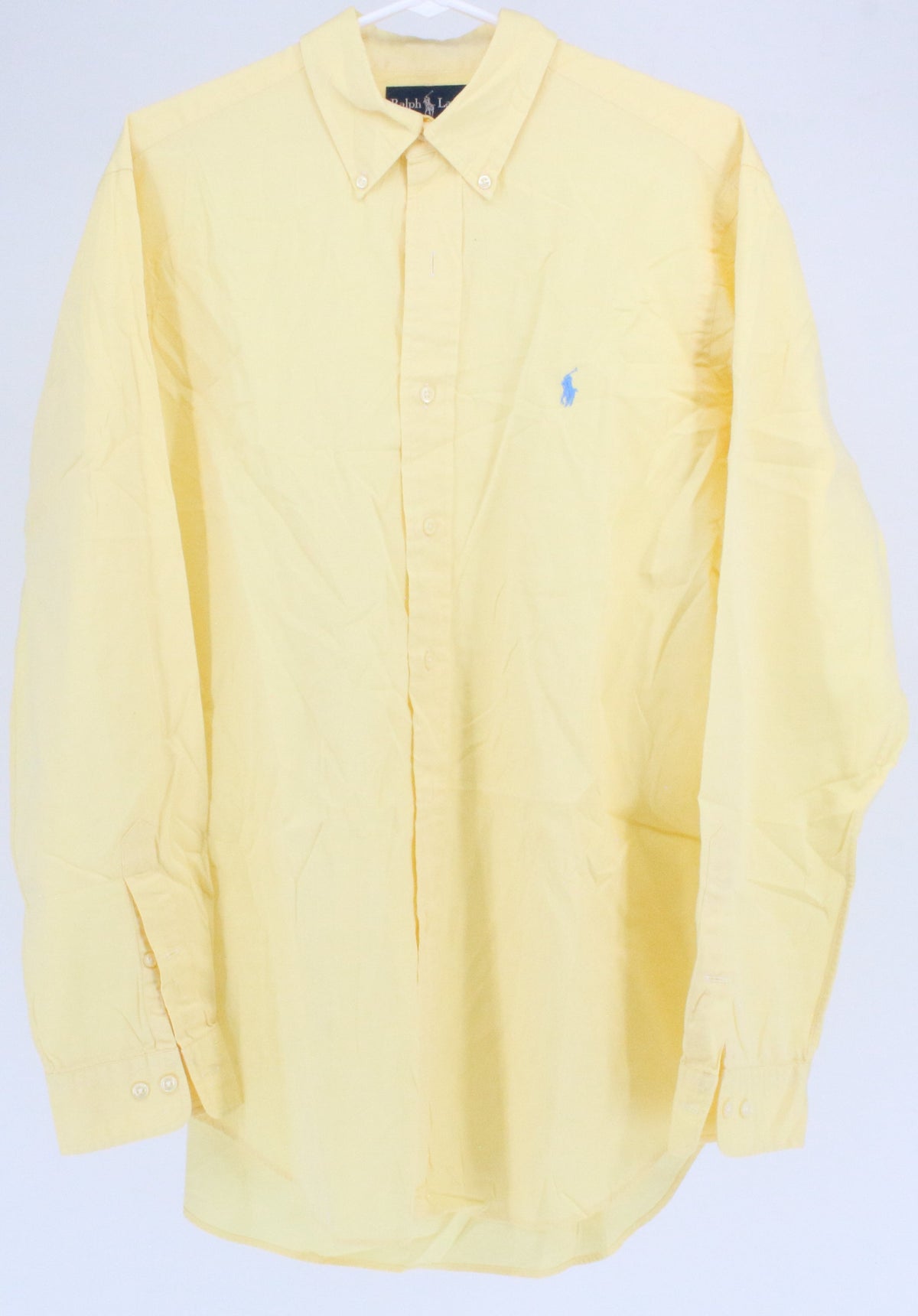 Ralph Lauren Yellow Button Up Long Sleeve Shirt