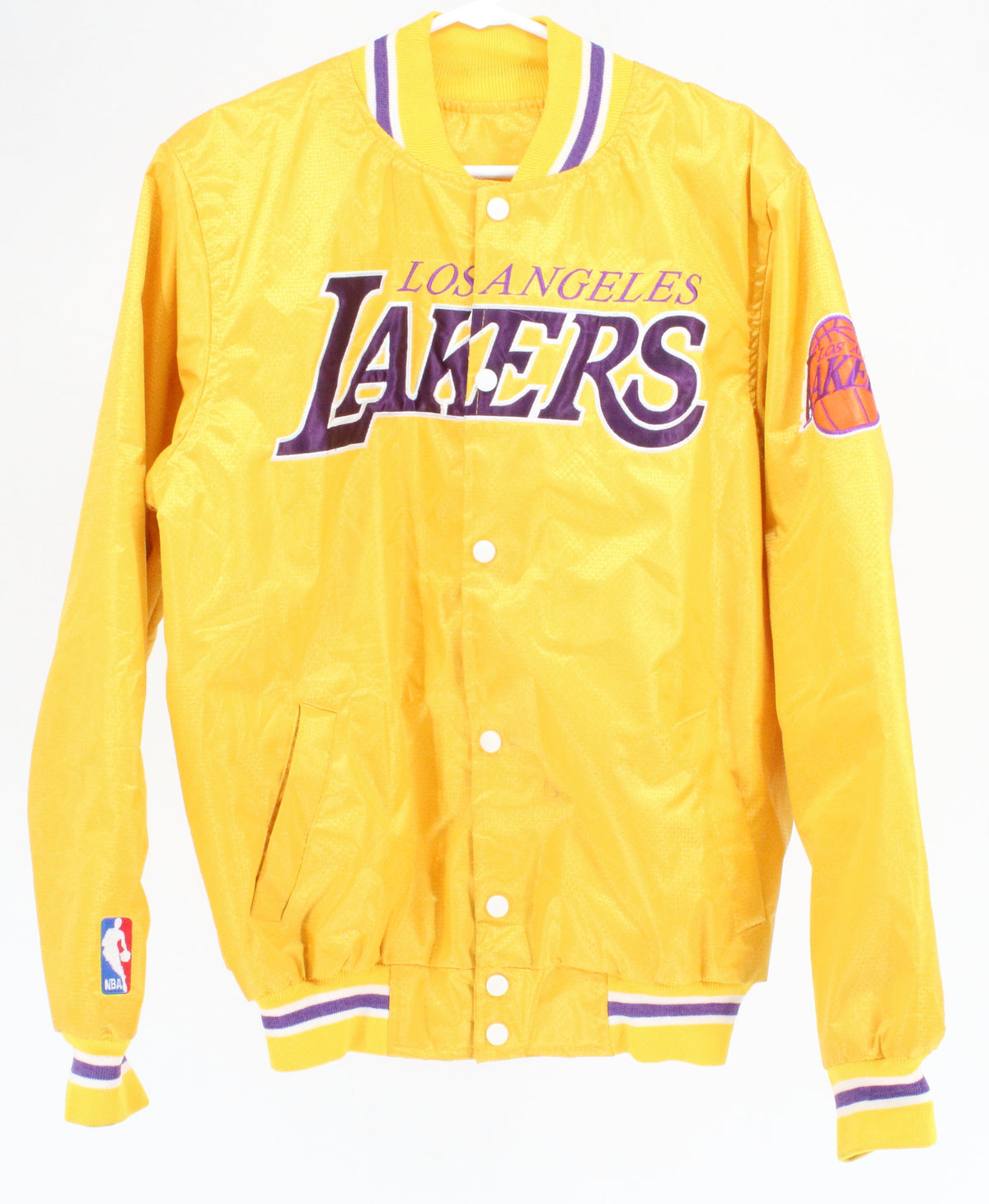 Lakers Yellow Lakers Logo Snap Button Up Jacket