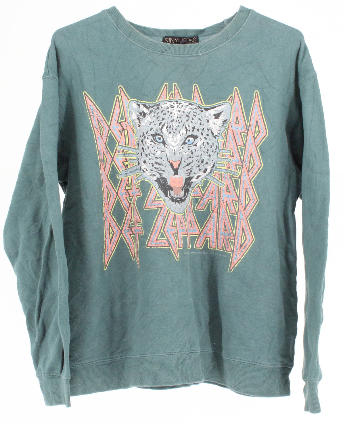 The Vinylicons Def Leppard Tiger Graphic Sweatshirt