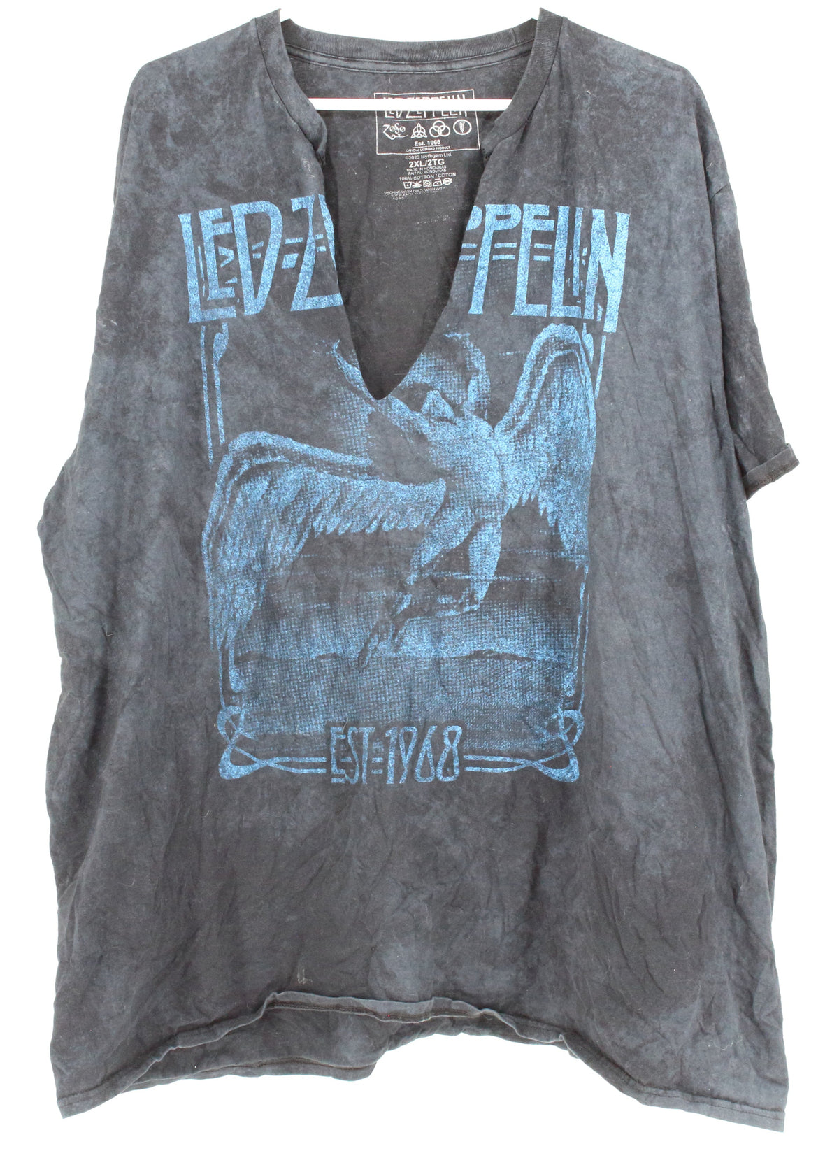 Led Zeppelin Black 1968 Graphic T-shirt