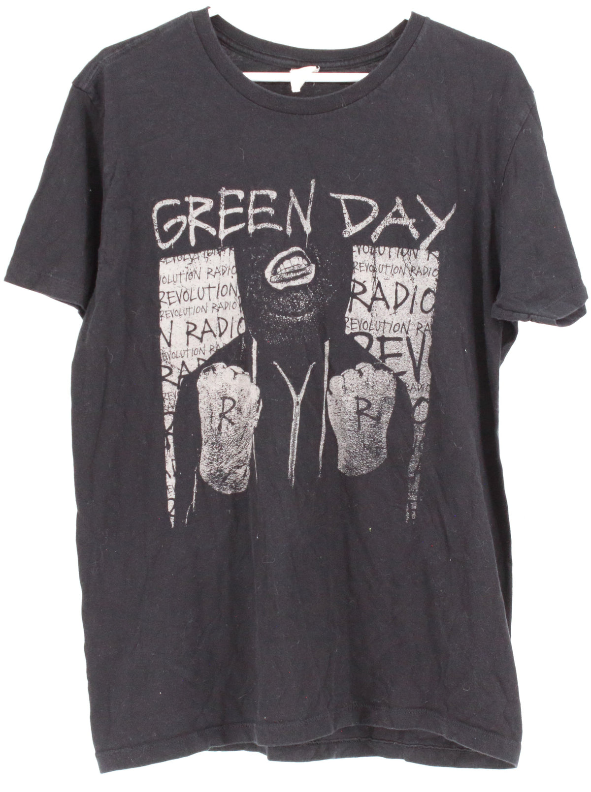 Black Green Day Revolution Radio Graphic T-shirt