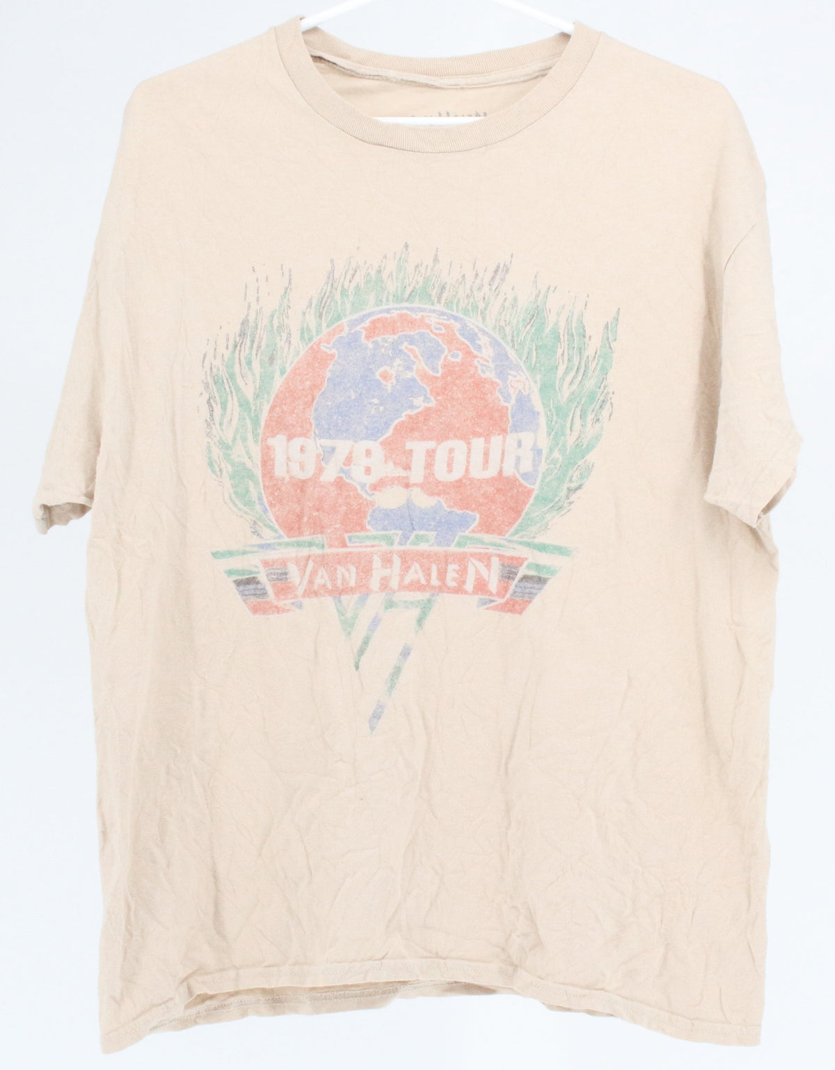 Van Halen Cream Front & Back 1979 Tour Graphic T-shirt