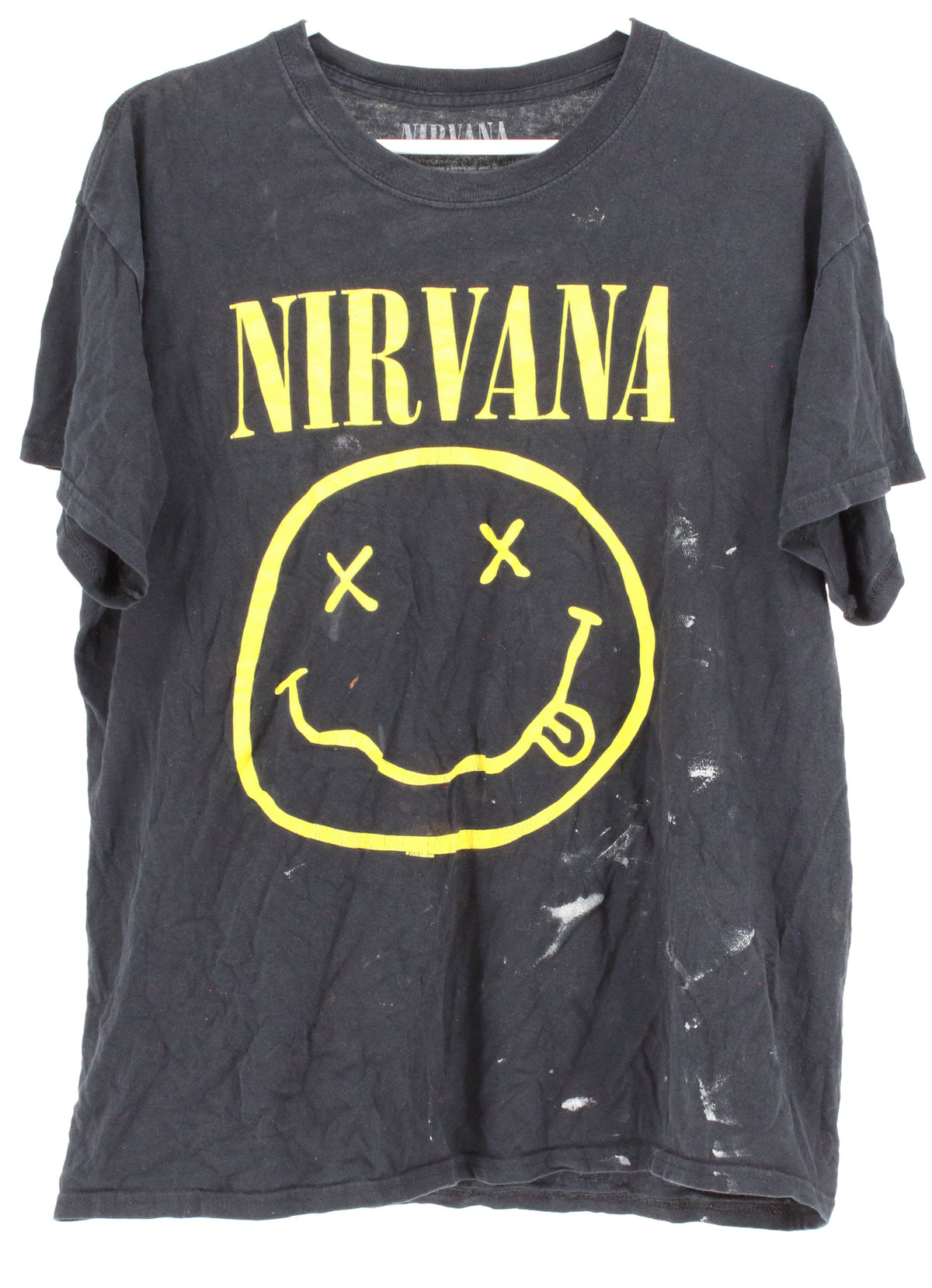 Nirvana Black Smile Face Graphic T-shirt