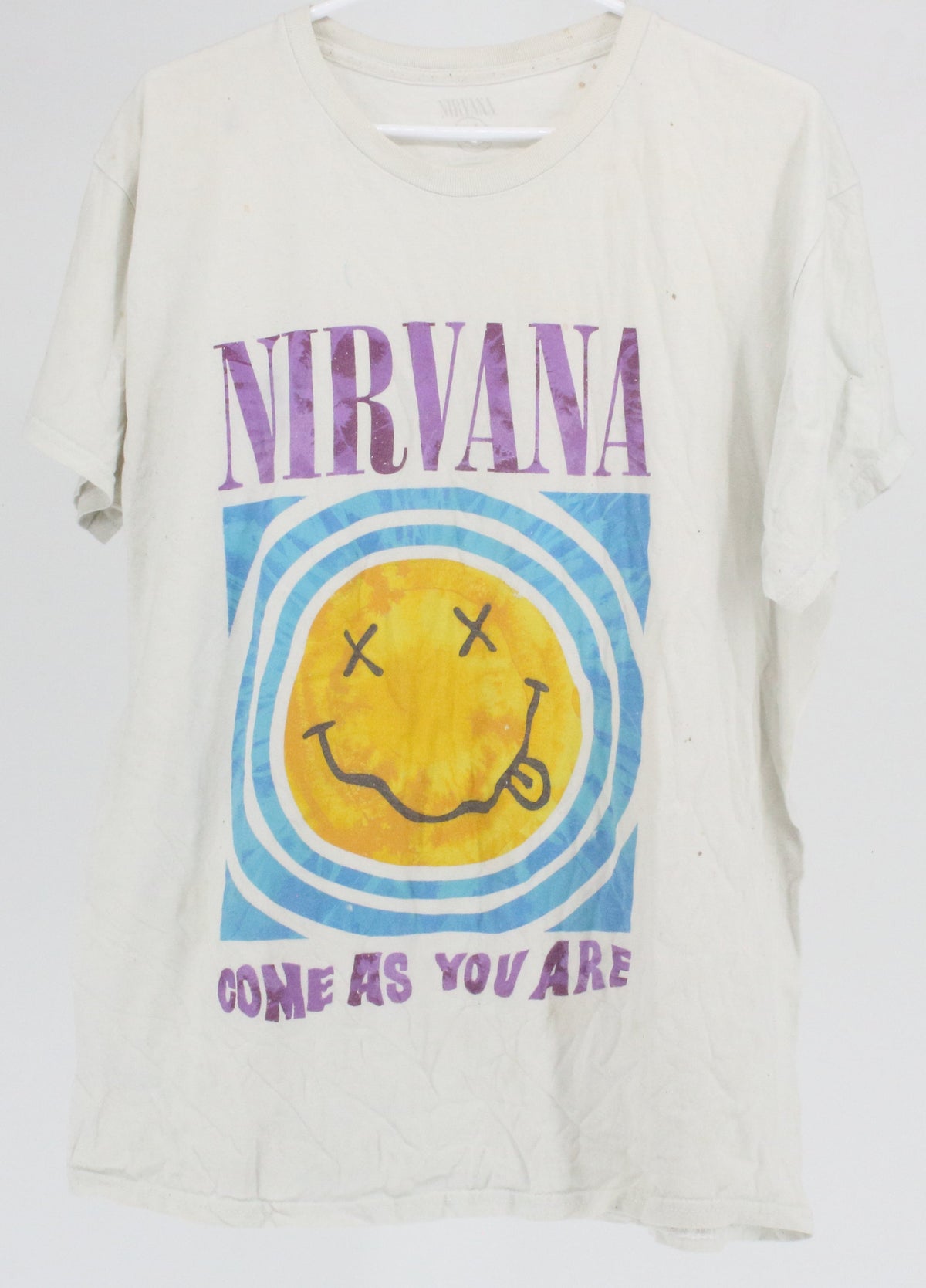 Nirvana White "Come As You Are" Graphic T-shirt