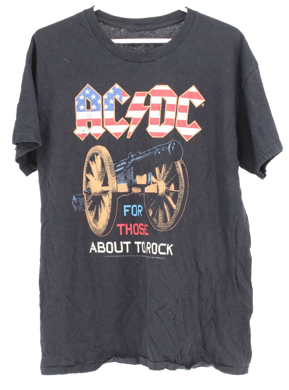 Black ACDC "For Those About To Rock" Graphic T-shirt