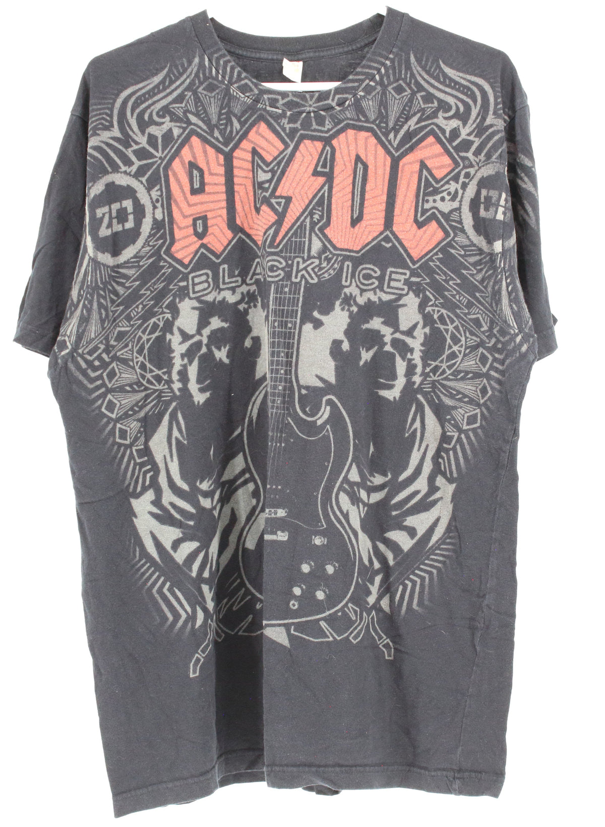 Anvil Black ACDC Guiter Graphic T-shirt