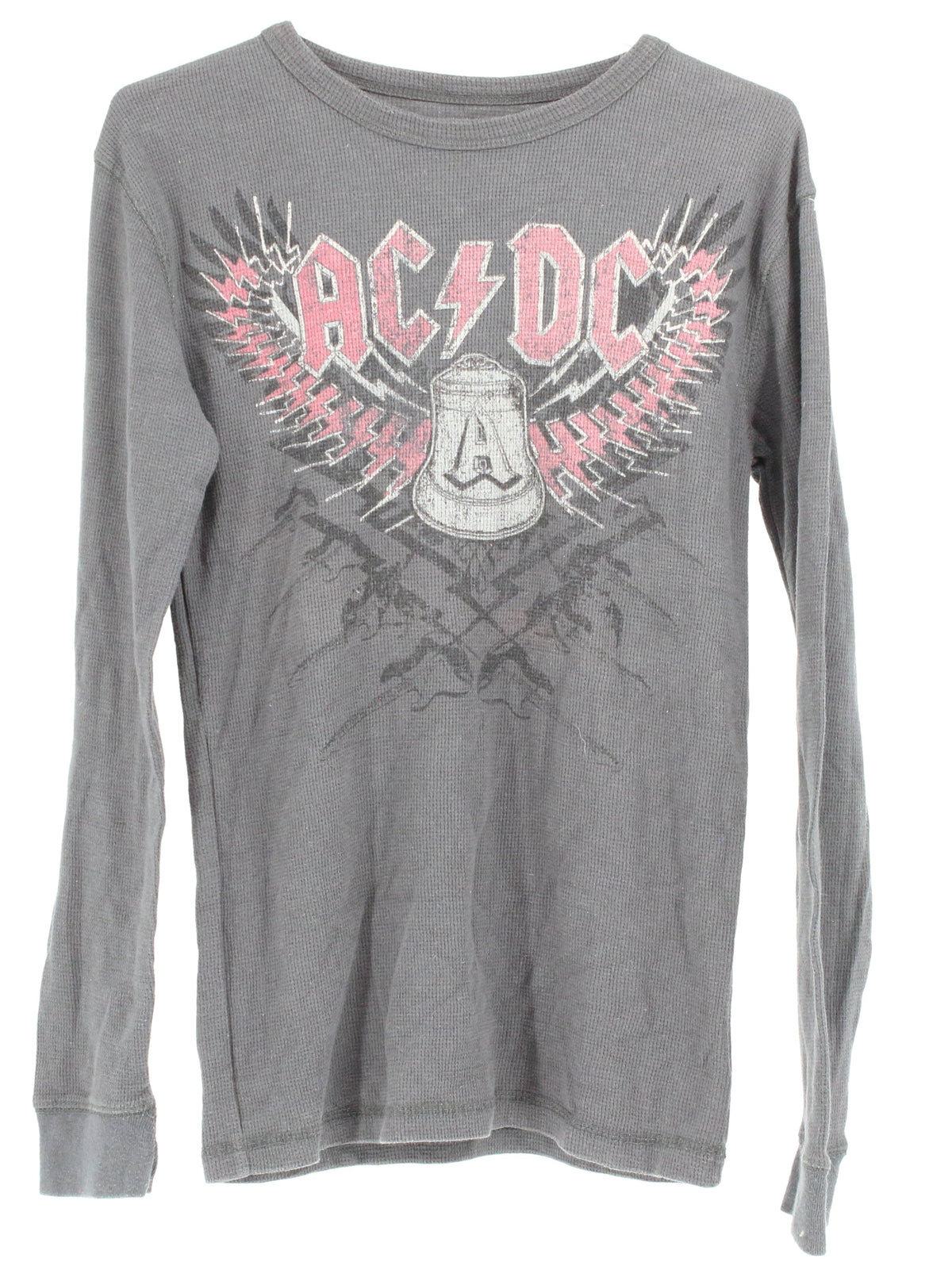 ACDC Black "A" Graphic Long Sleeve Tops