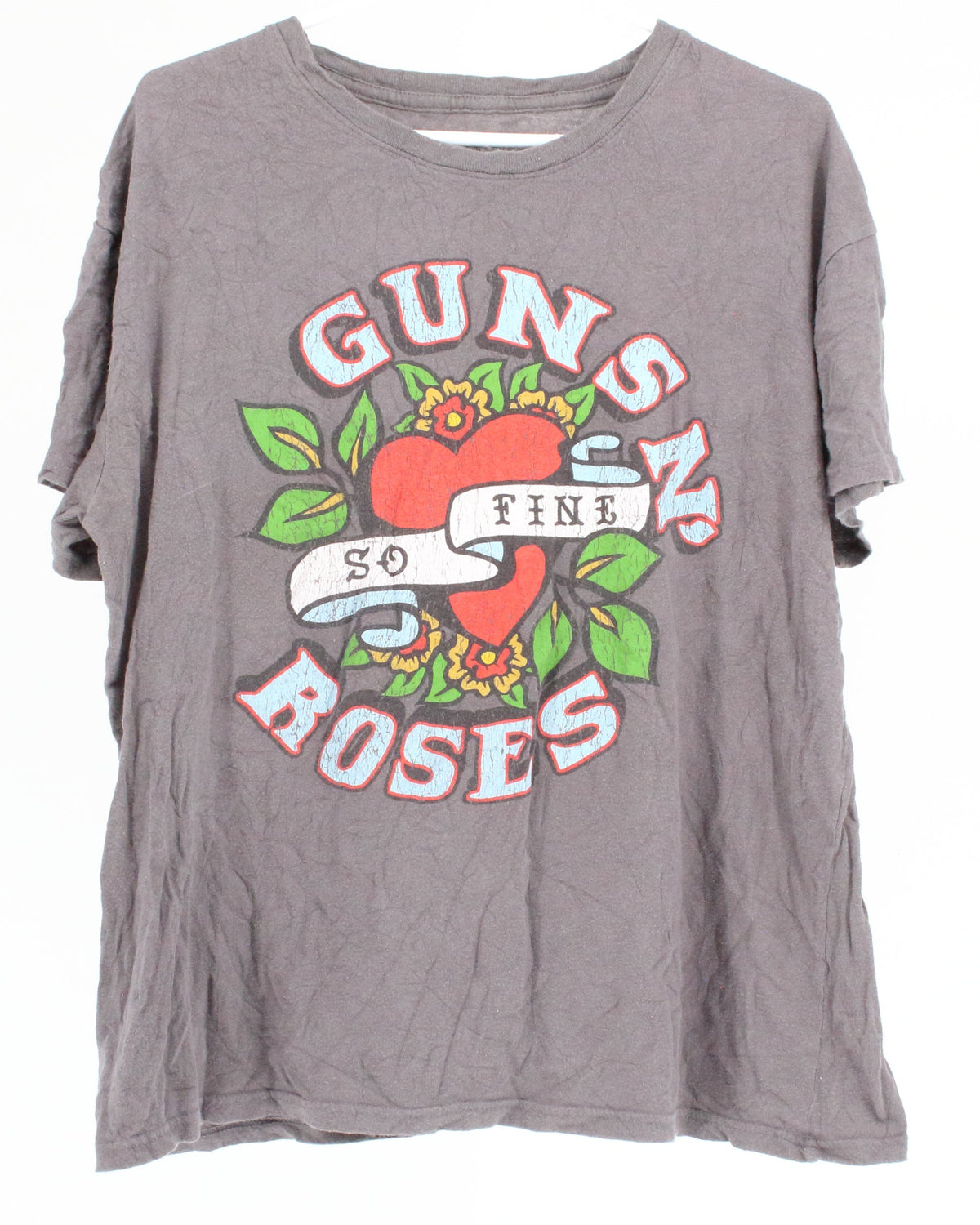 Gunsn' Roses Gray "So Fine" Graphic T-shirt