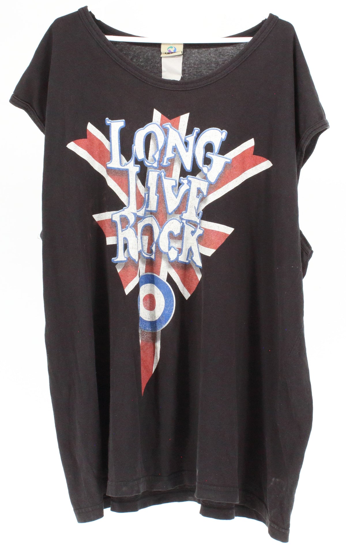 Liquid Blue Black The Who "Long Live Rock" Graphic Tanl Top