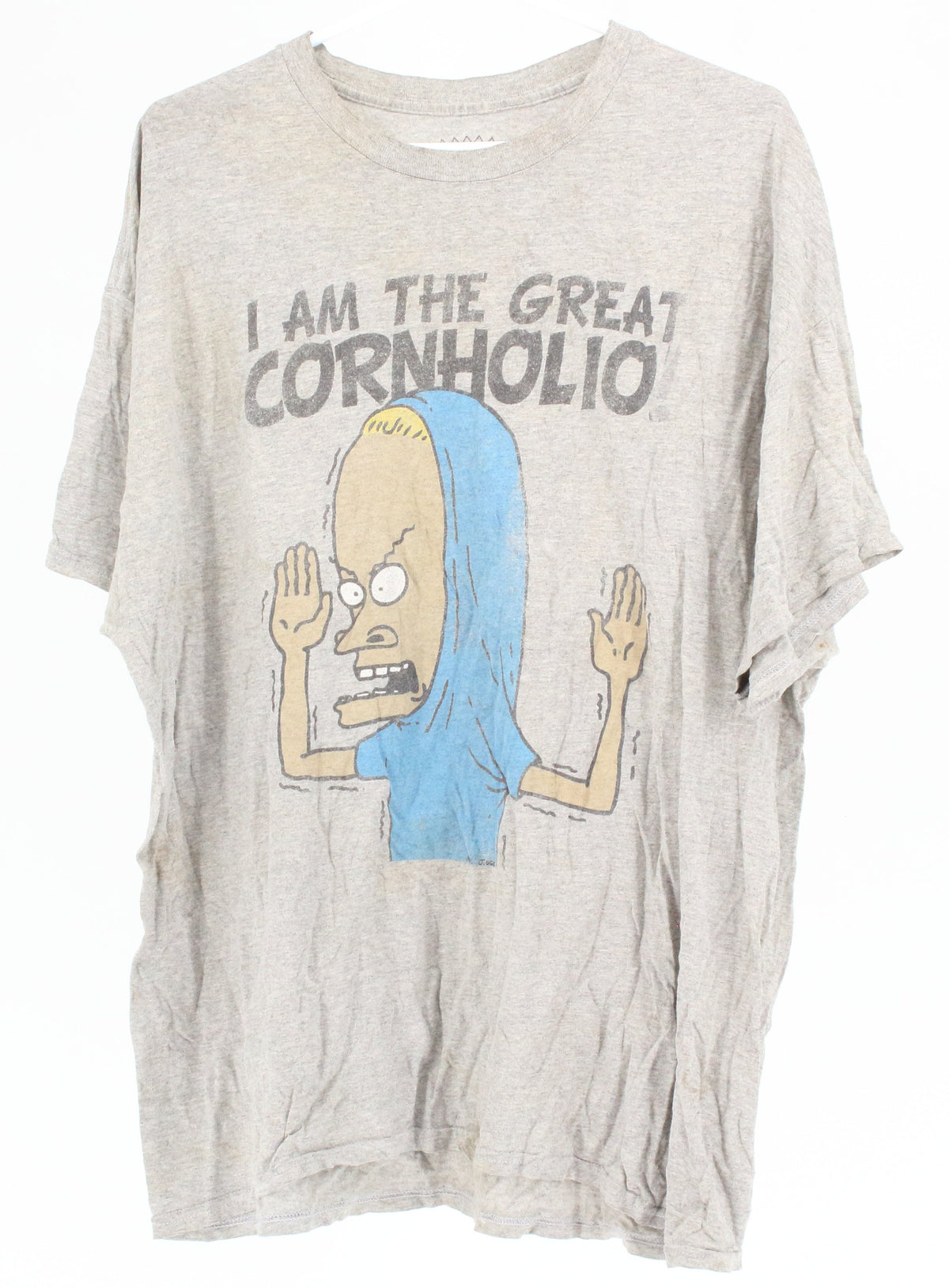 Butt-Head Gray "I Am The Great Cornholio" Graphic T-shirt