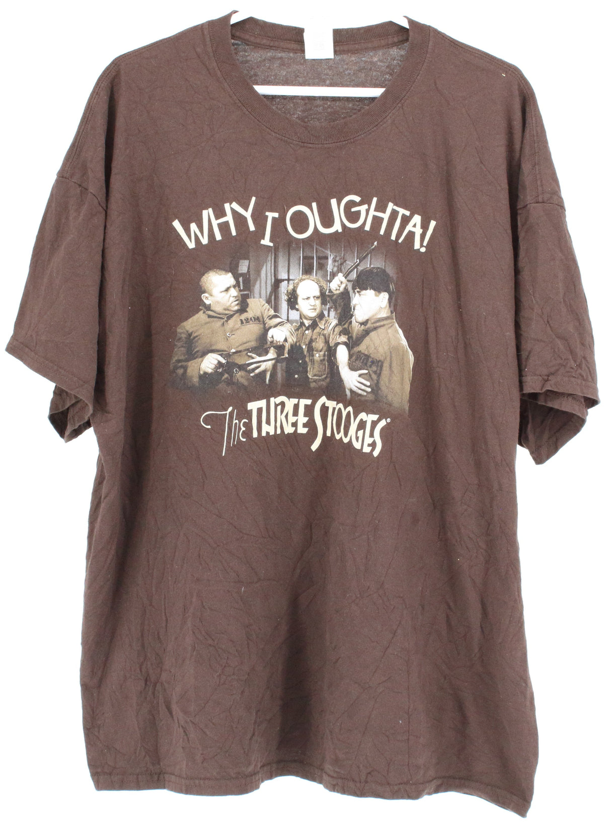 Gildan Brown The Three Stooges Graphic T-shirt