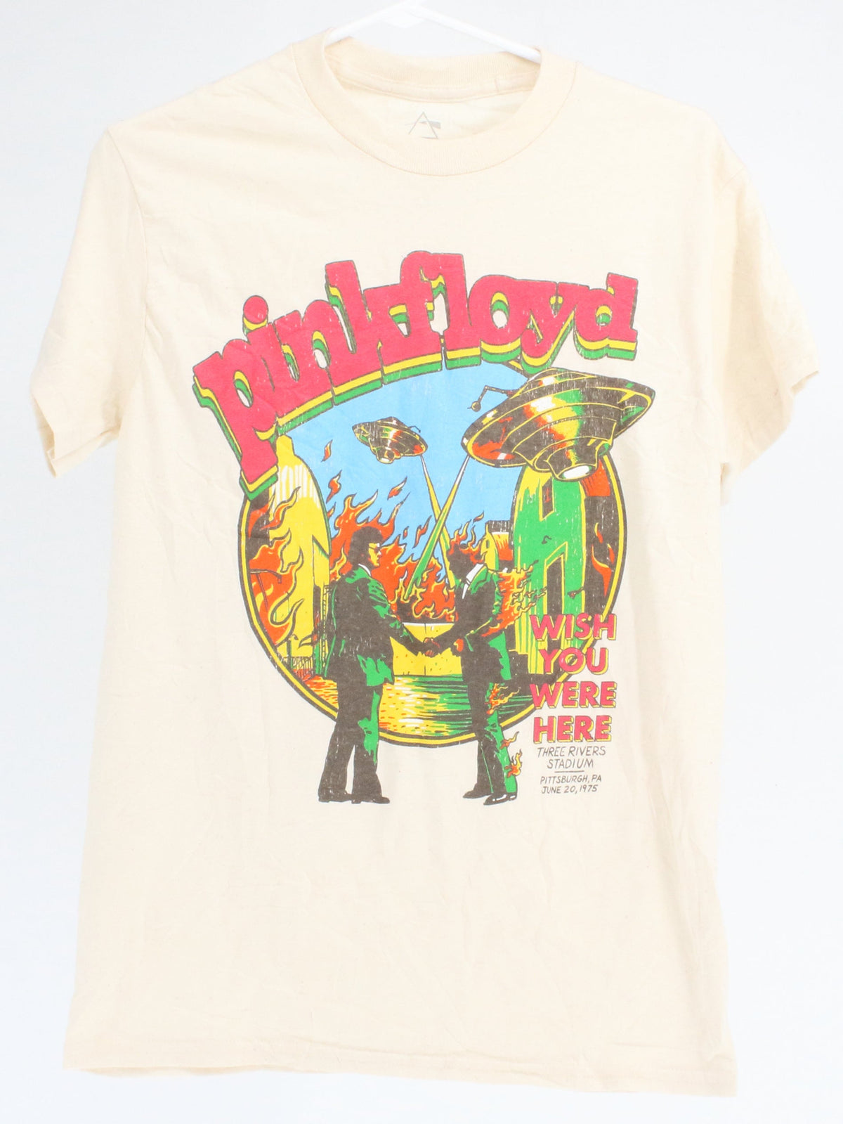 Pink Floyd Cream "Wish You Were Here" Graphic T-shirt