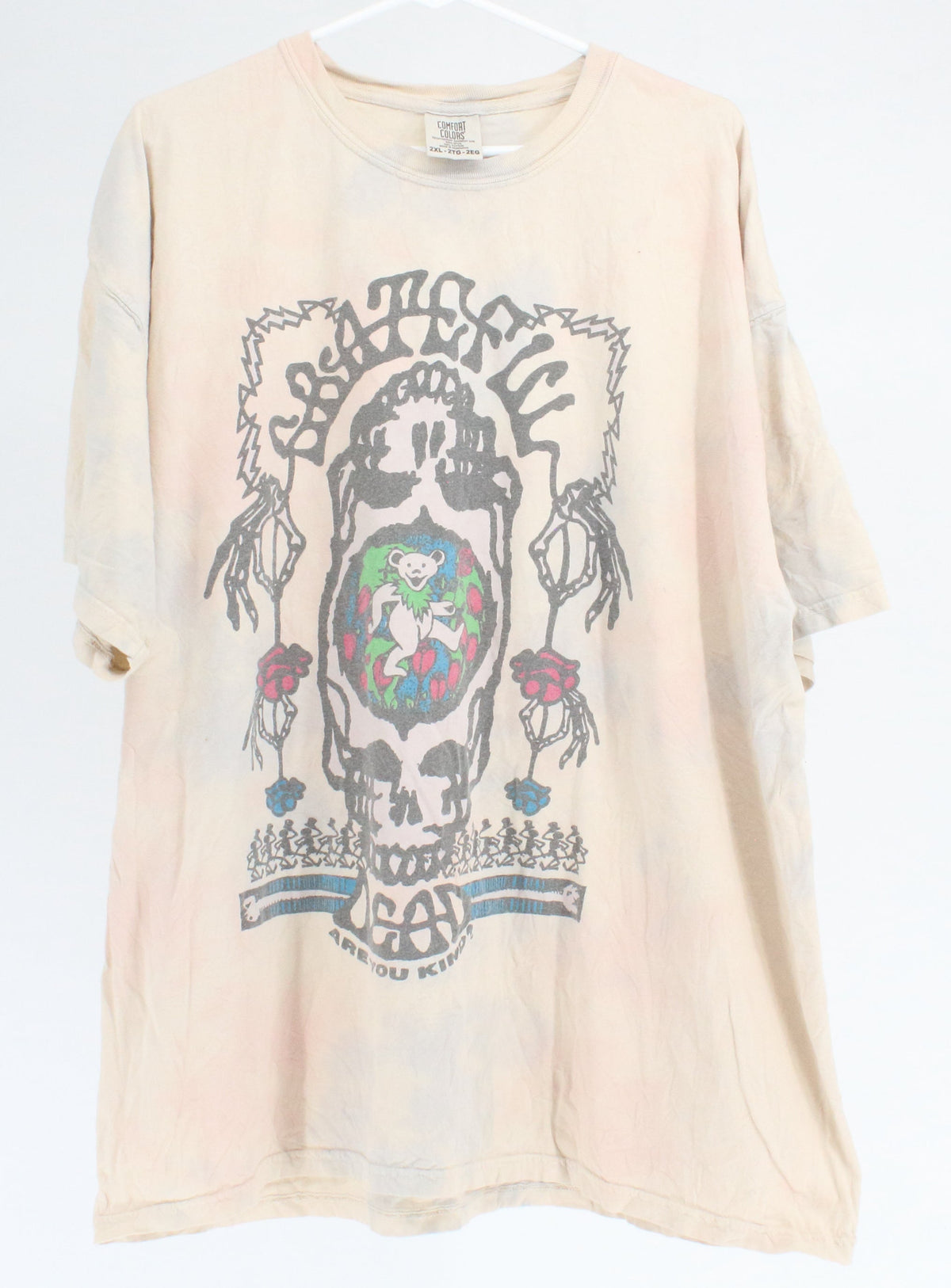 Comfort Colors Cream Tie Dye Grateful Dead T Graphic T-shirt