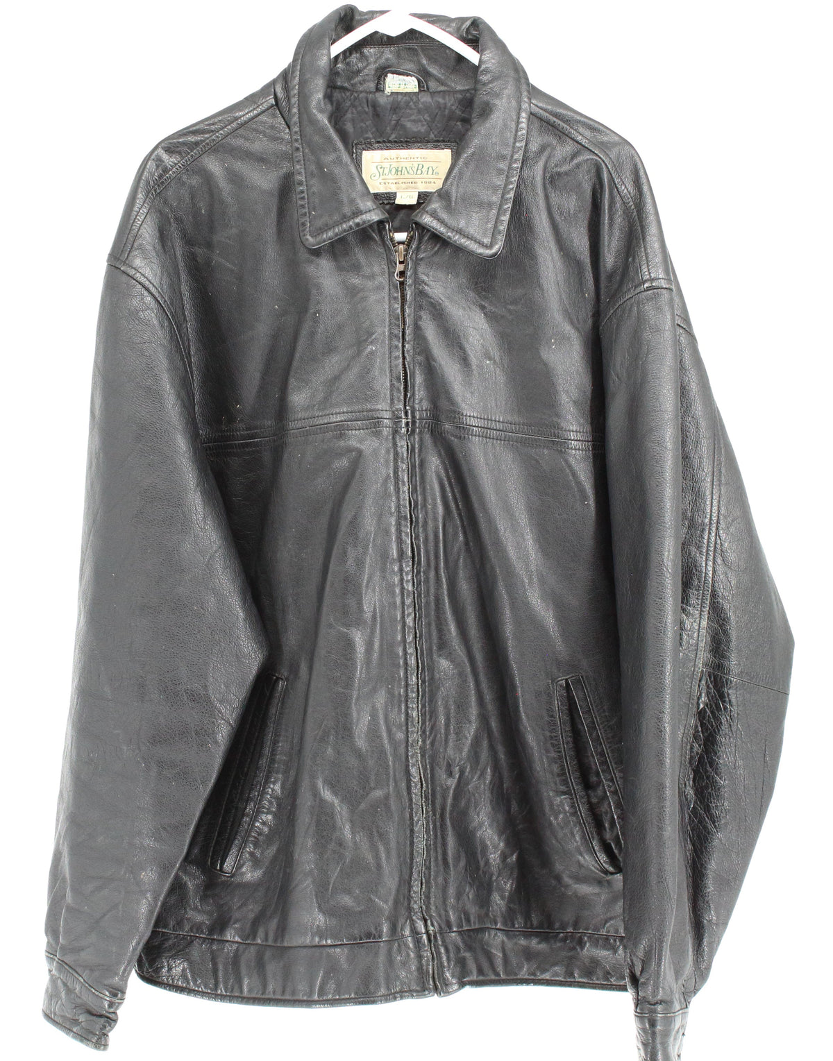 St. John's Bay Black Leather Jacket