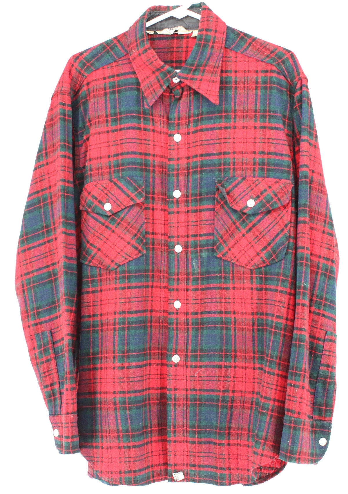 Woolrich Red Check Printed Wool Shirt