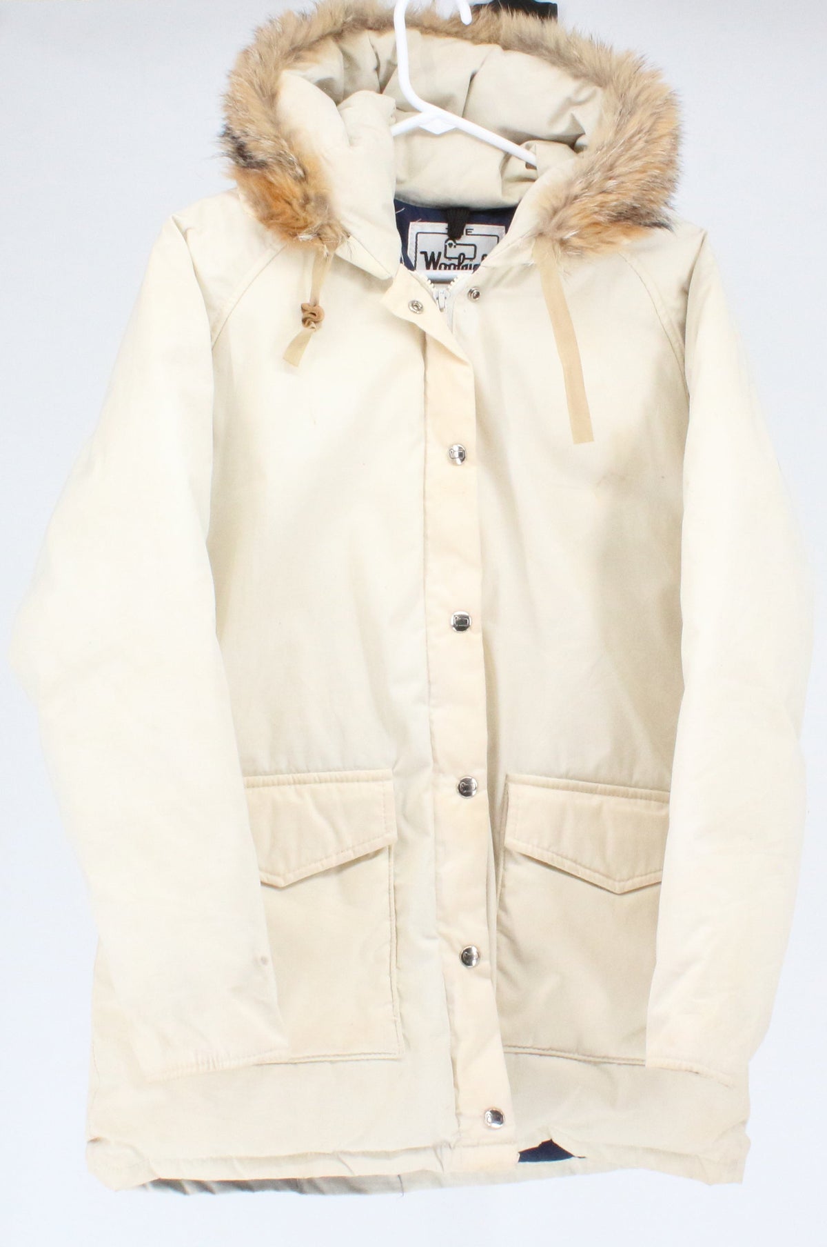 Woolrich White Long Down Jacket