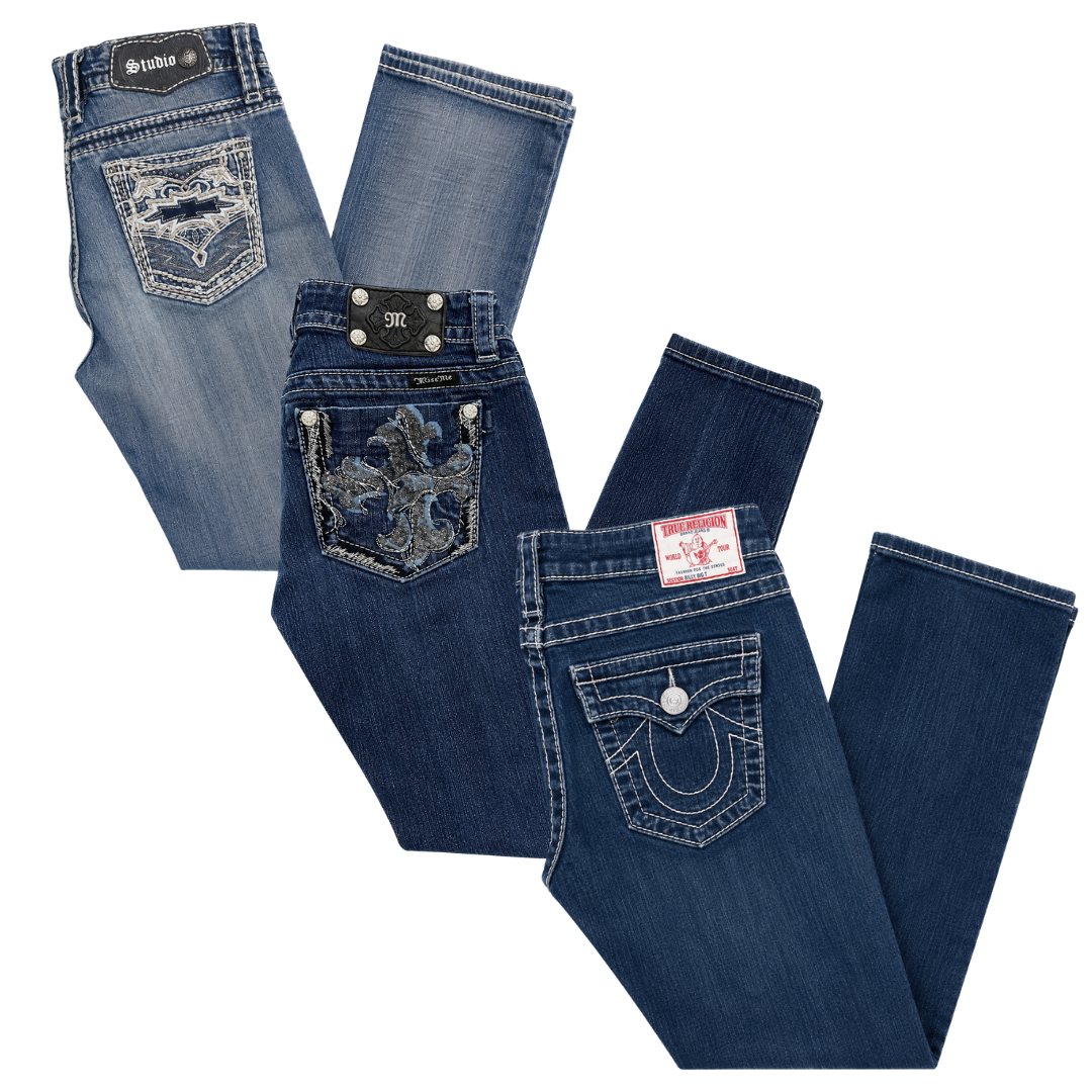 Y2K Womens Low Rise Jeans Mix