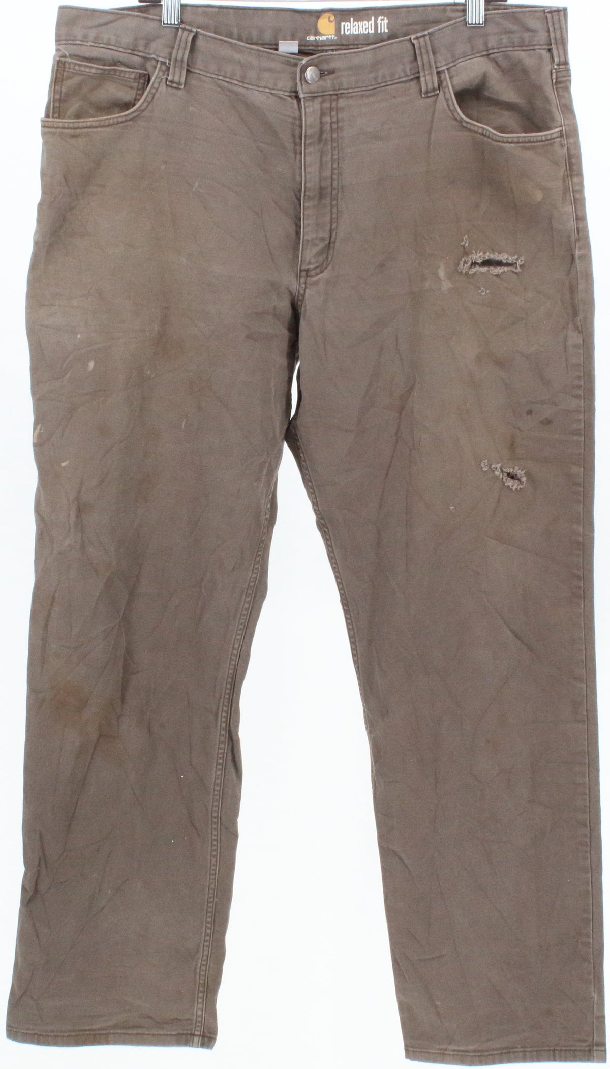 Carhartt Brown Relaxed Fit Men's Pants