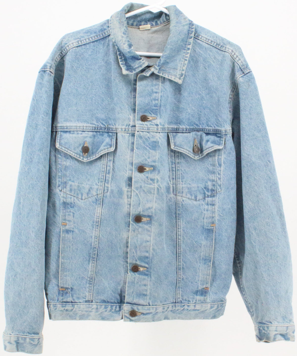 Gap Work Force Medium Blue Denim Jacket With Corduroy Collar