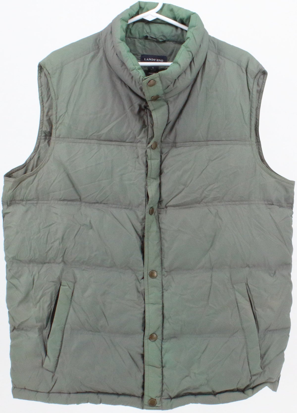 Lands' End Green Insulated Vest