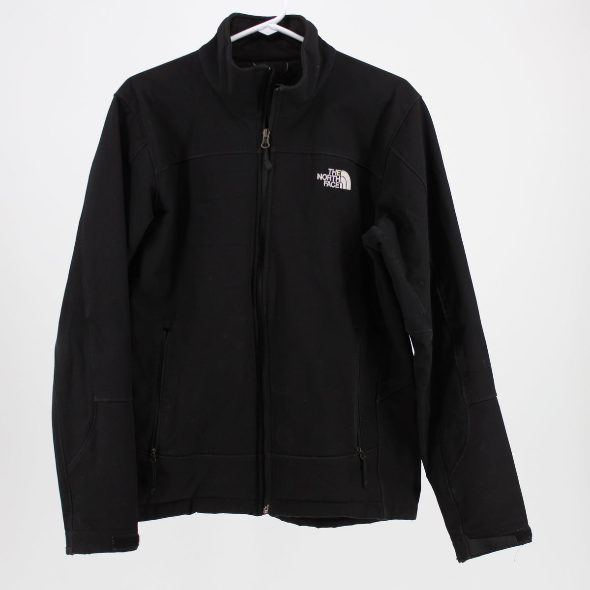 North Face Lightweight Black Jacket with White Logo