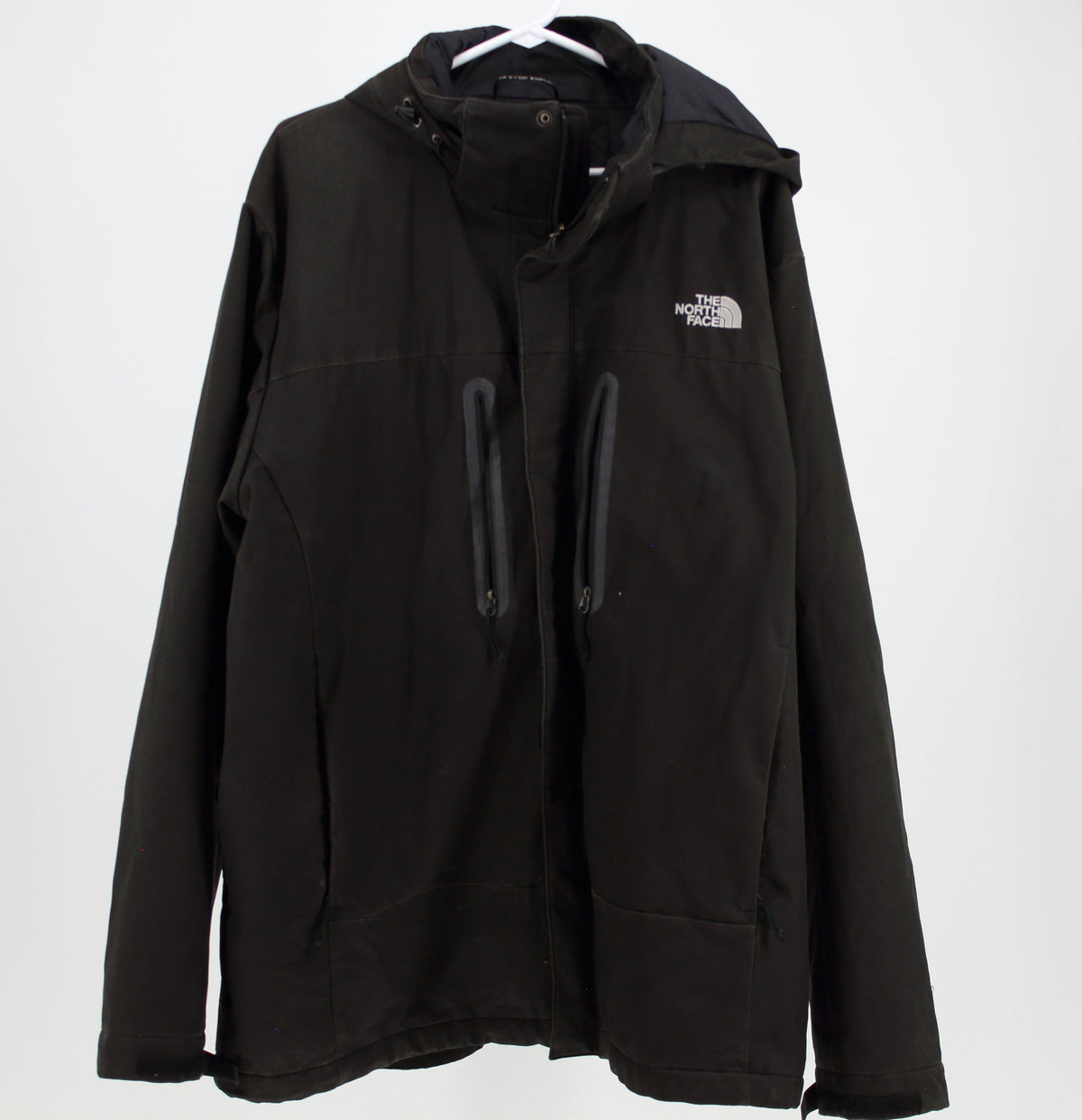 North Face Black Heavy Parka with Quilted Lining