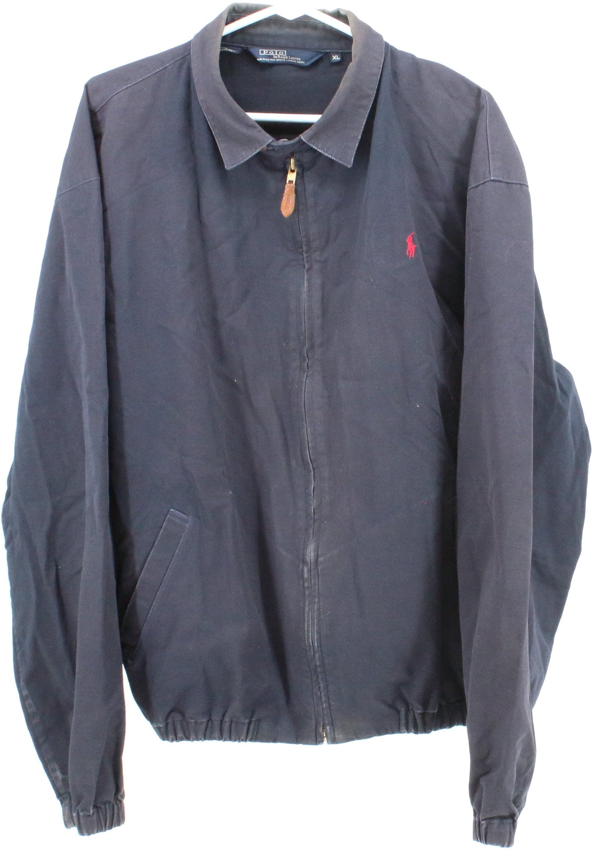 Polo by Ralph Lauren Navy Blue Cotton Bomber Jacket