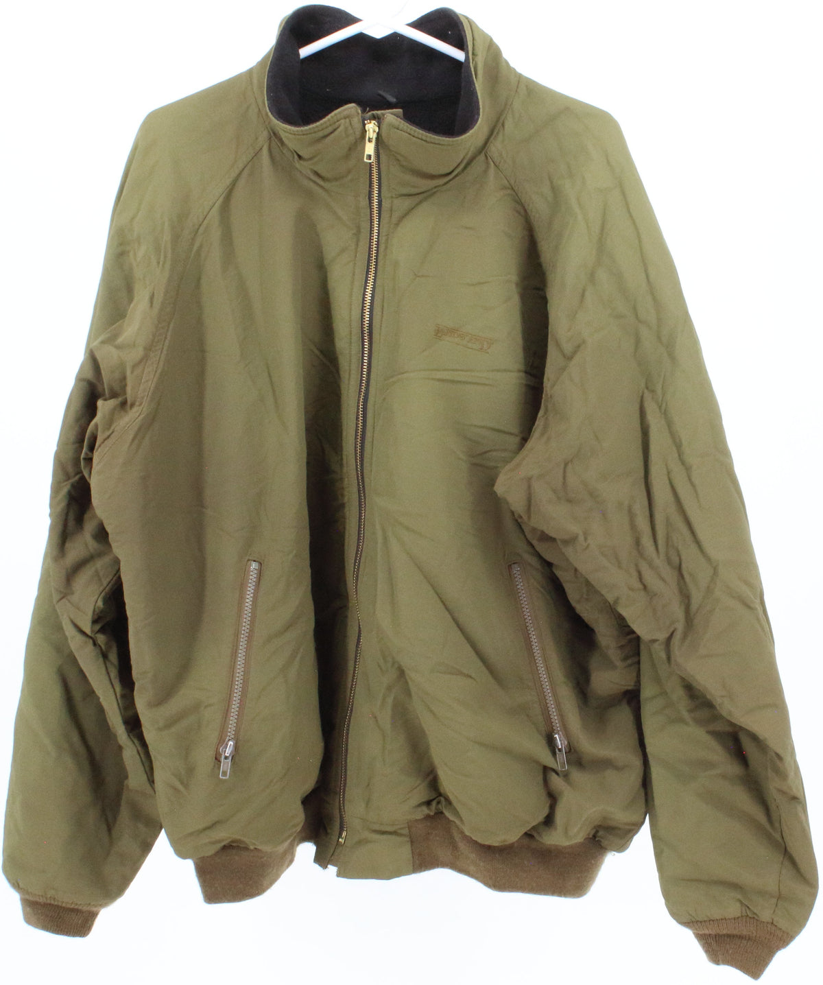 Lands' End Military Green Bomber Jacket