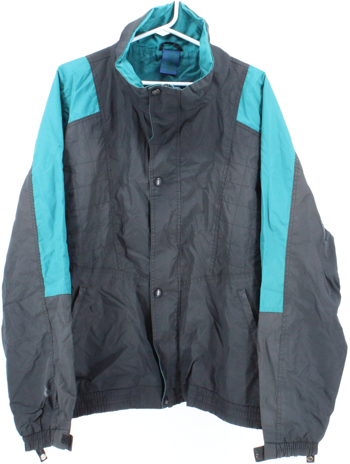 Black and Green Nylon Jacket