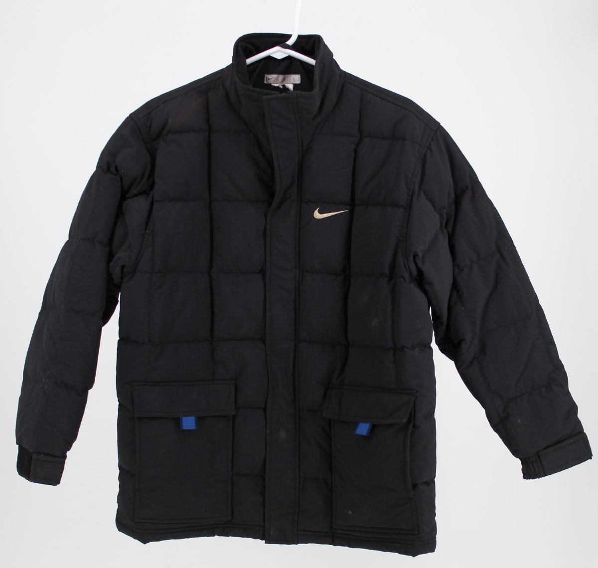 Nike Black Short Puffer Coat with Reflective Tabs