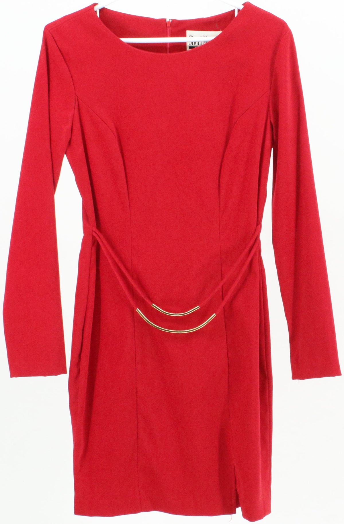 Sheri Martin New York Red Long Sleeve Dress