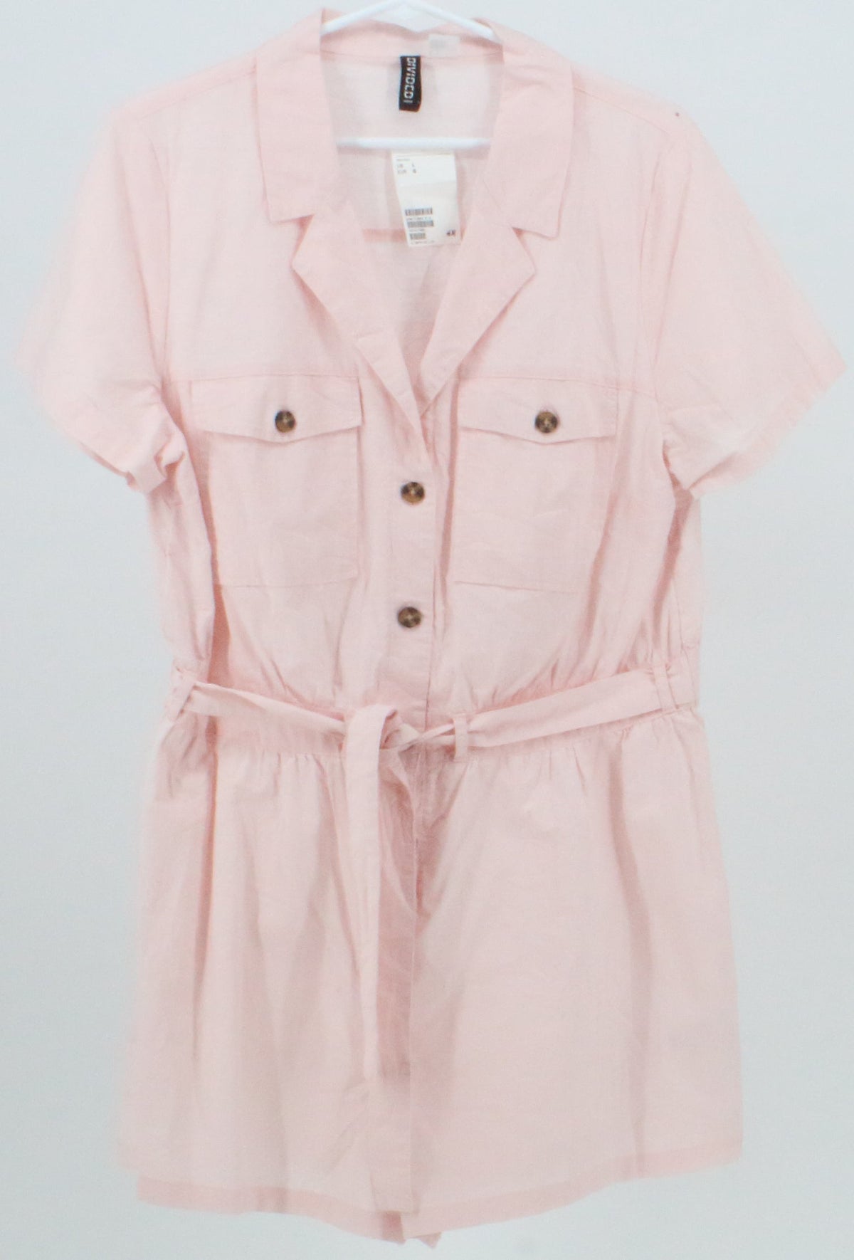 H&M Divided Light Pink Short Jumpsuit