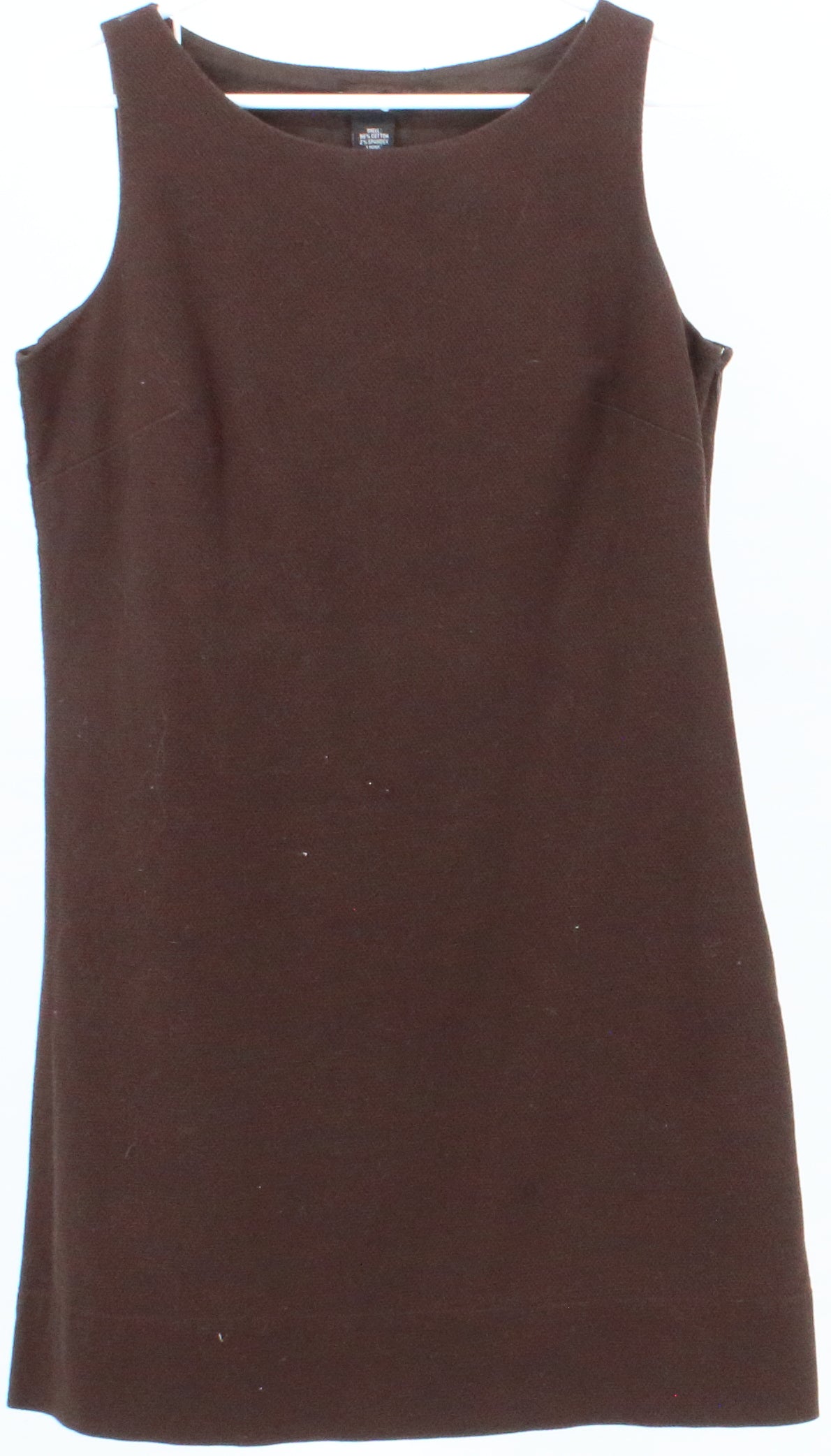 New York & Company Brown Sleeveless Dress