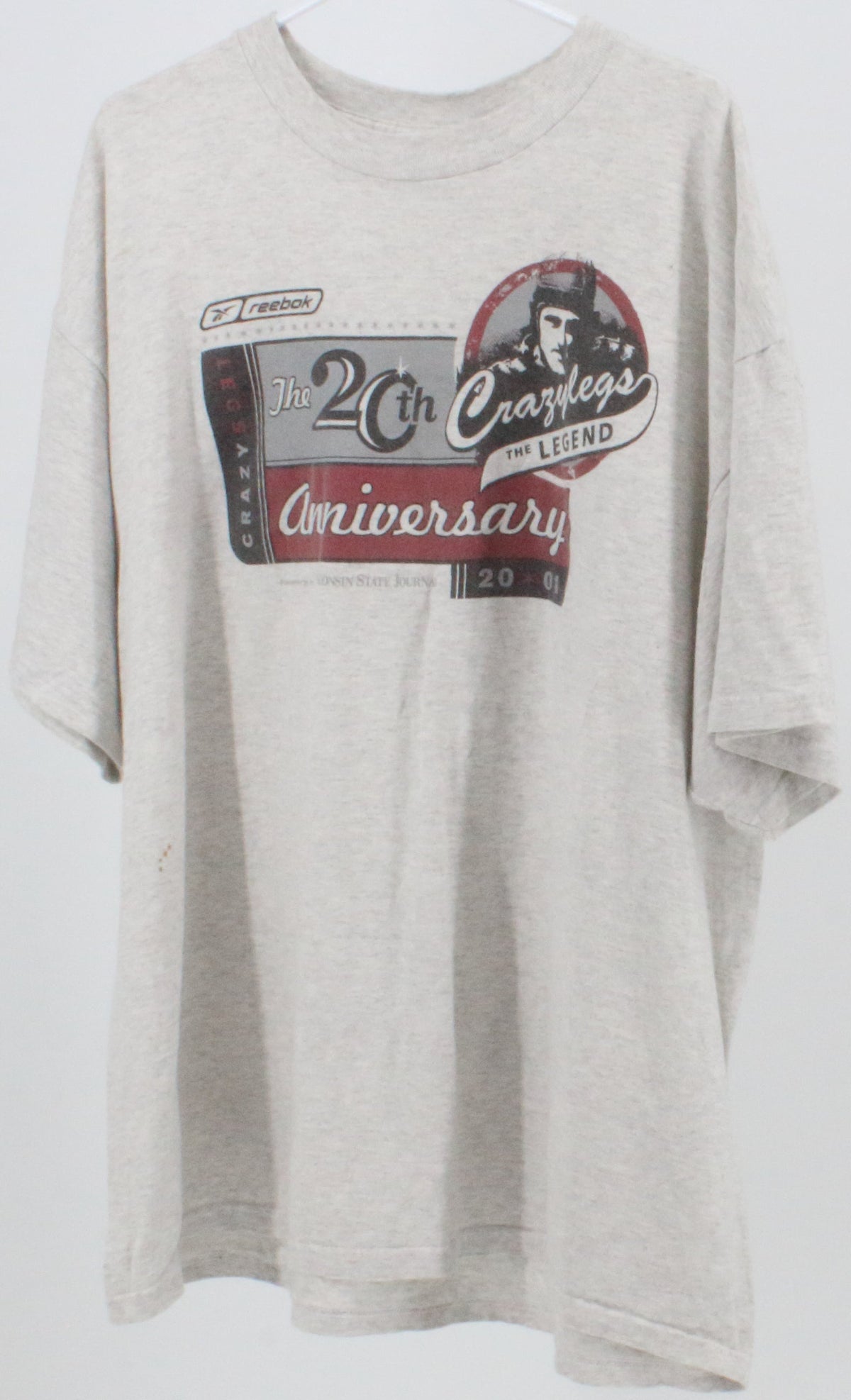 Reebok Crazy Legs The 20th Anniversary Grey T-Shirt